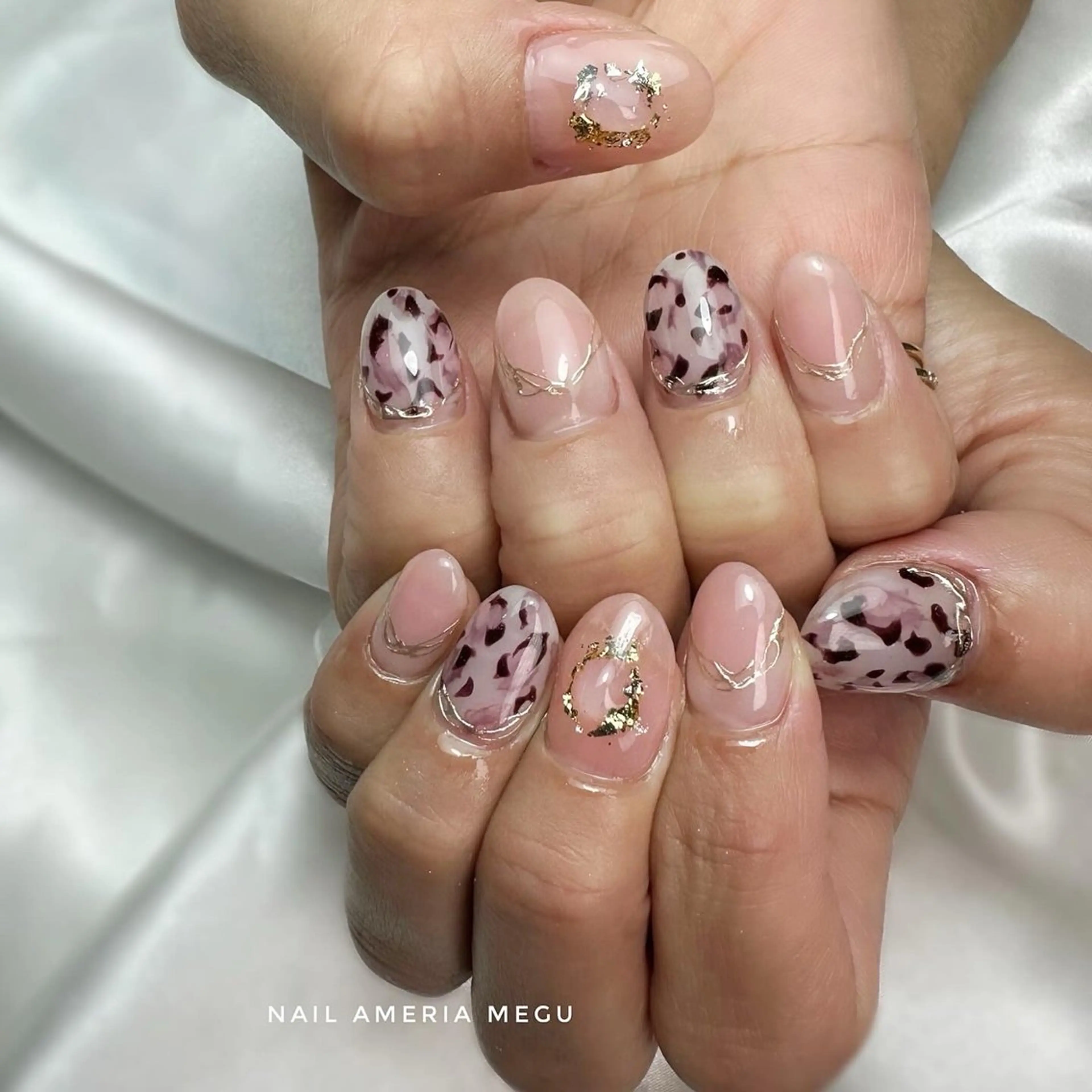 ネイル アニマル柄 ピンク ハンドネイル Nail ameria megu所属・ameria meguのネイルデザイン