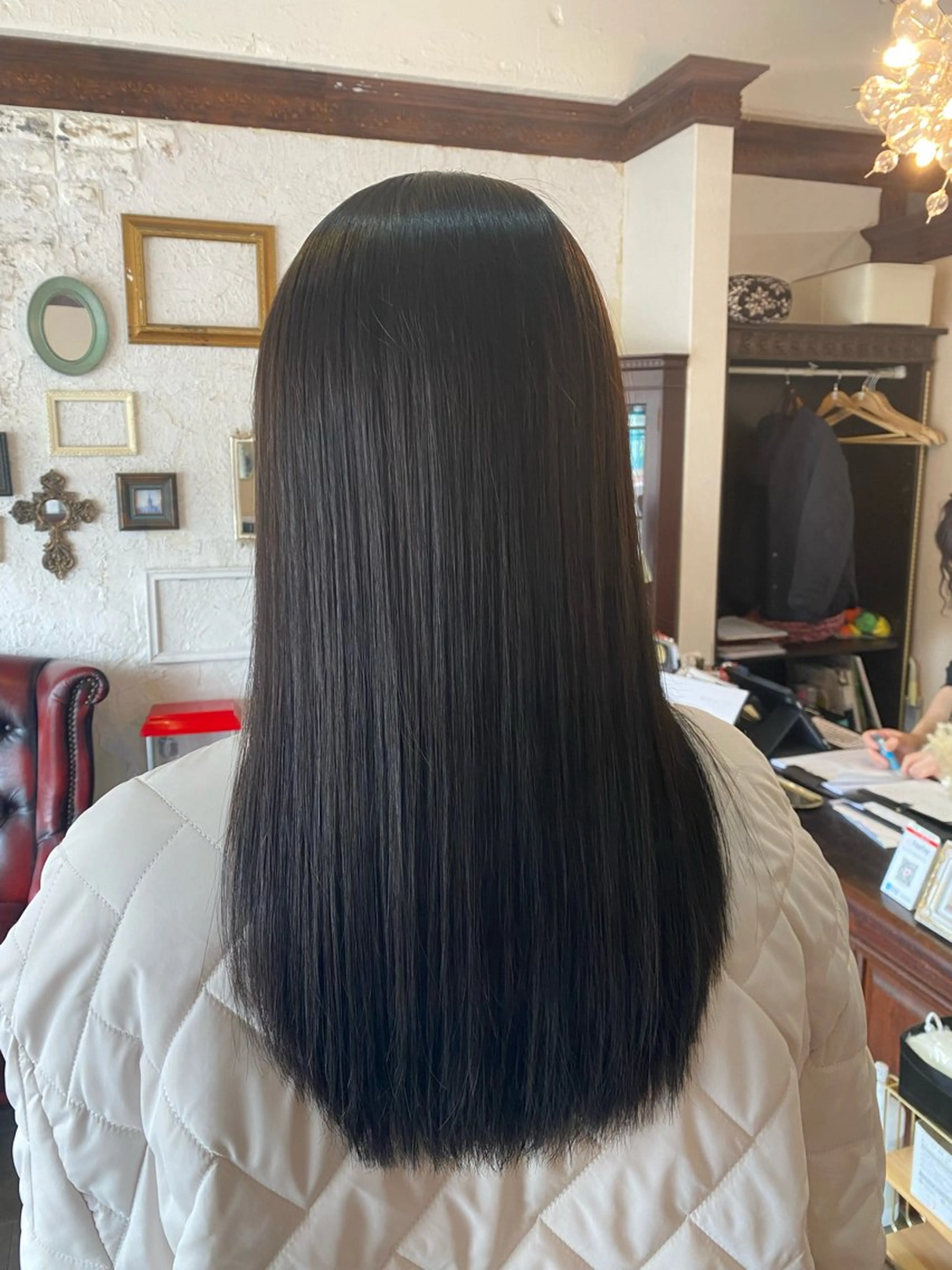 ロング 縮毛矯正 aisa .のヘアスタイル