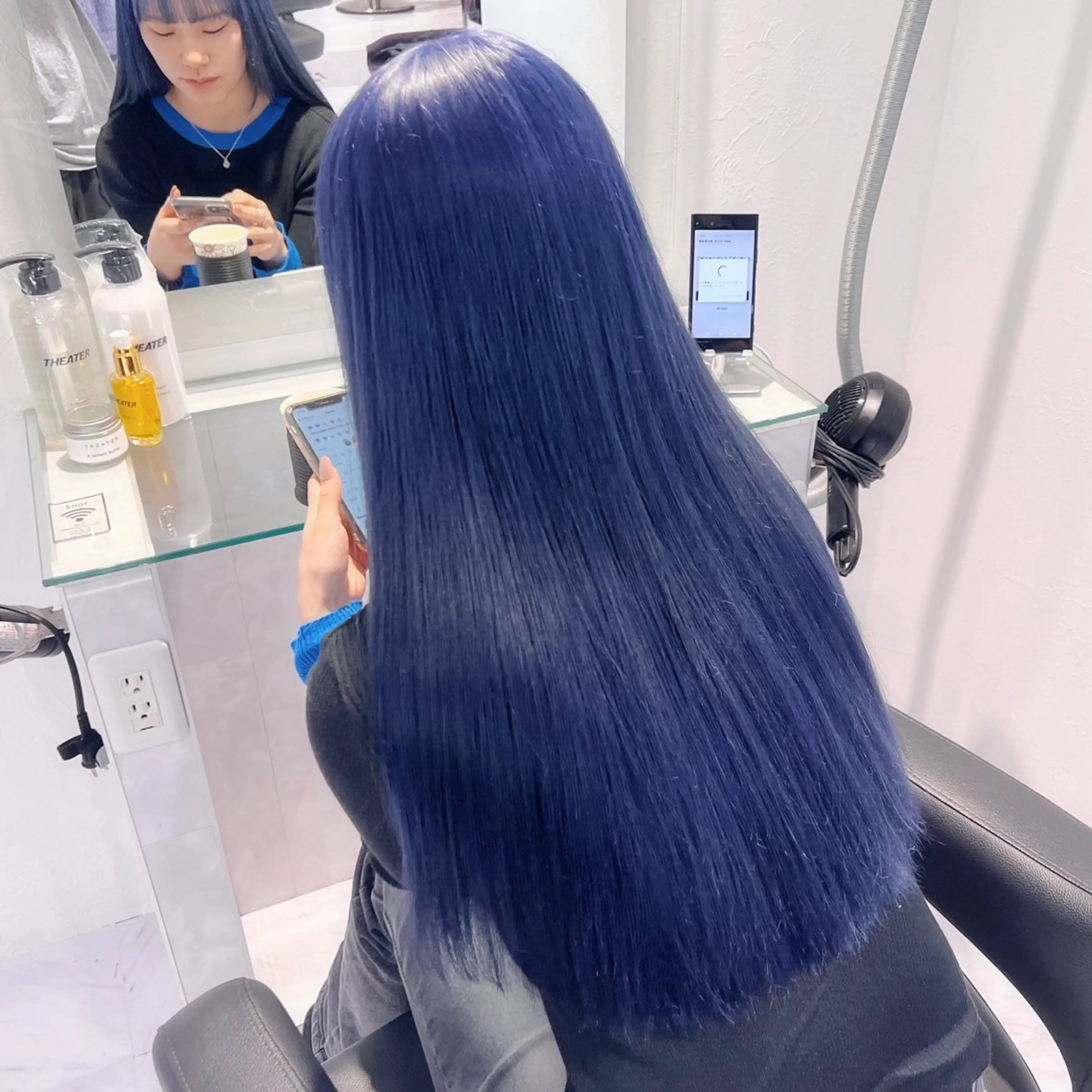 ロング カラー ヘアアレンジ キッズ ヘアカラー トリートメント 🦋重くない暗髪🦋 Hana🦋のヘアスタイル