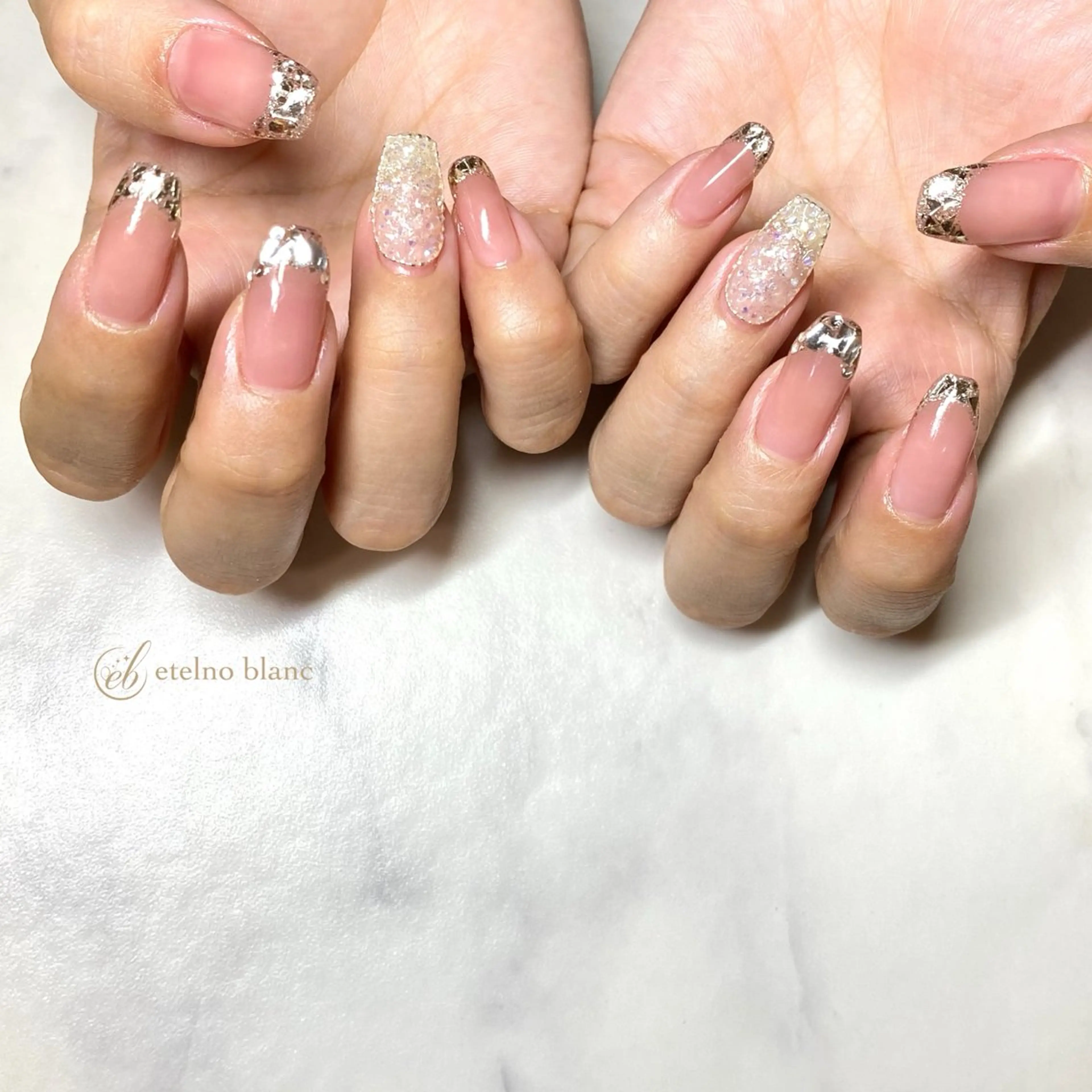 ネイル ハンドネイル etelno blanc中目黒のネイルデザイン