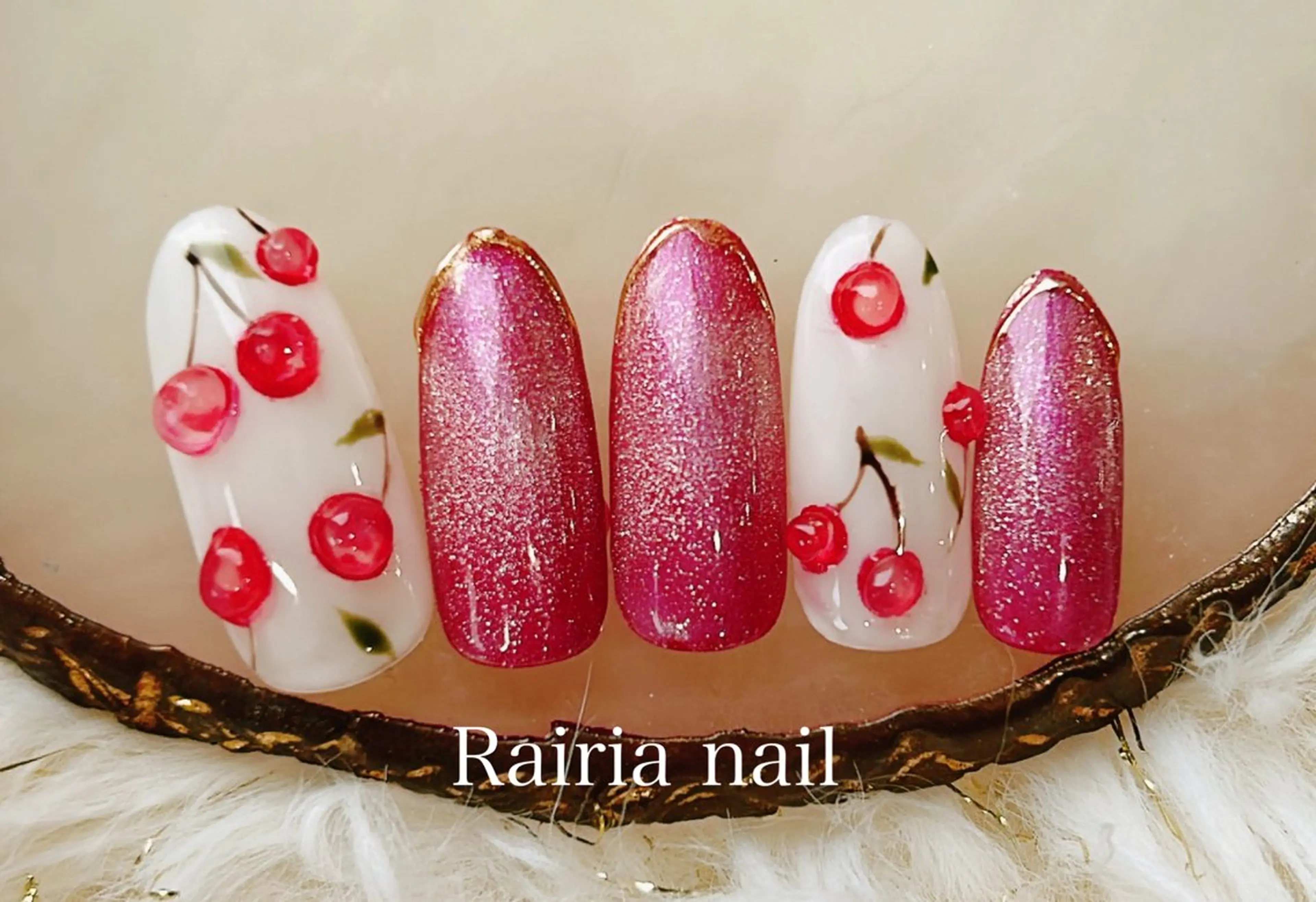 ネイル アートネイル ジェルネイル 持ち込み ニュアンスネイル パラジェル Rairia nail本八幡店のネイルデザイン