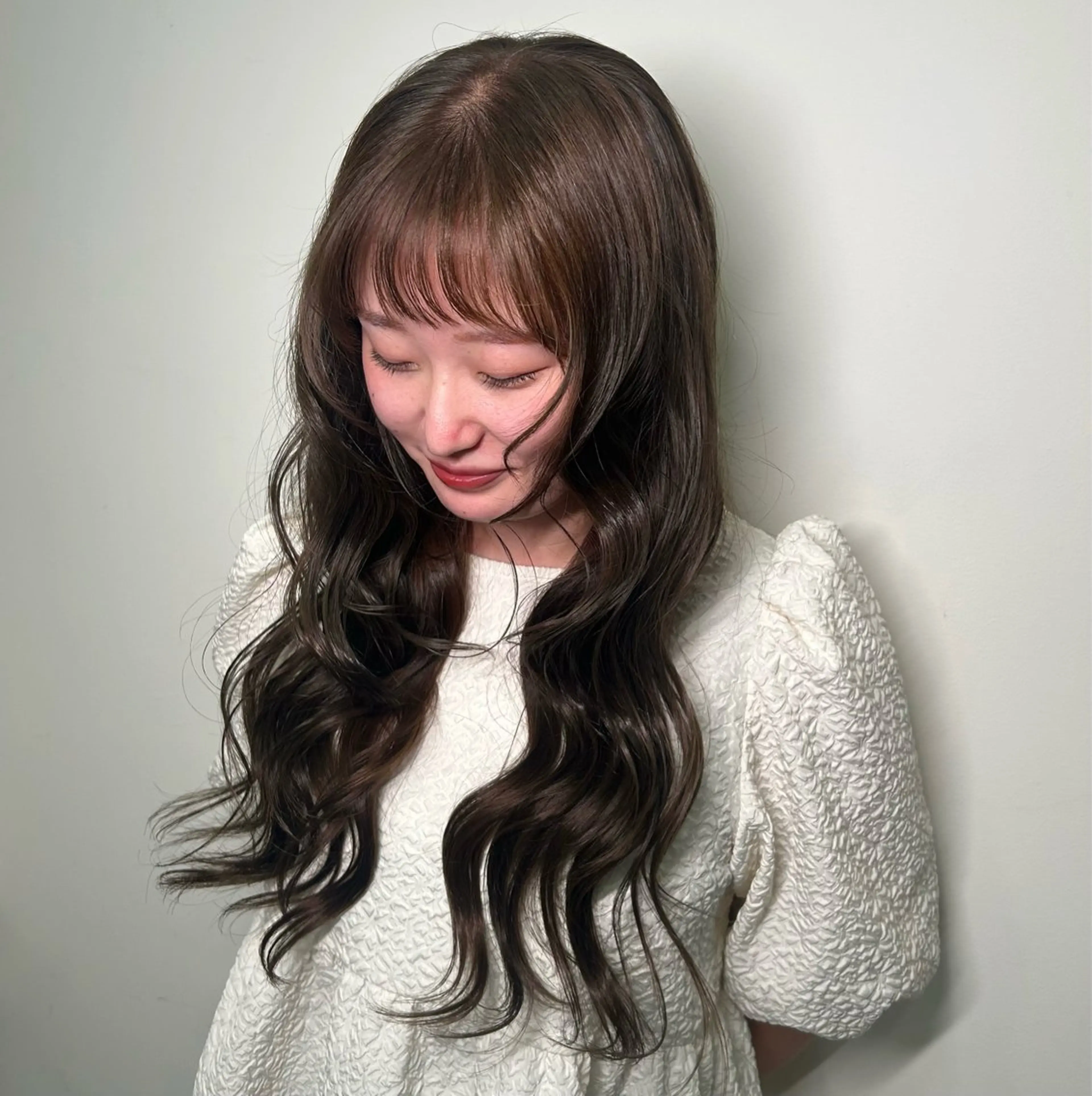セミロング カット チナツ/透明感カラー /酸性縮毛のヘアスタイル