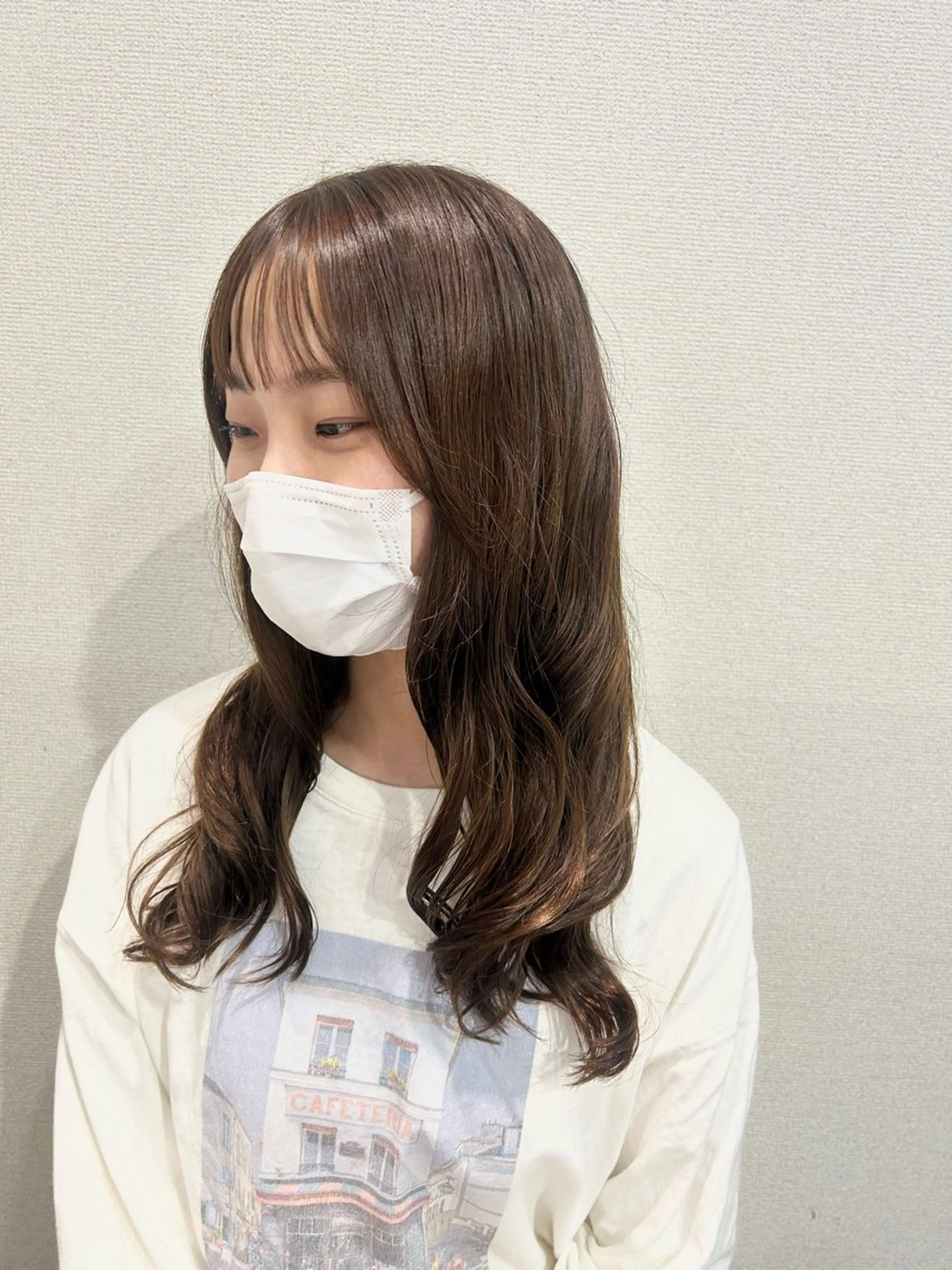 セミロング カット ヘアカラー トリートメント foglia所属・foglia🌼 根本結衣のヘアスタイル