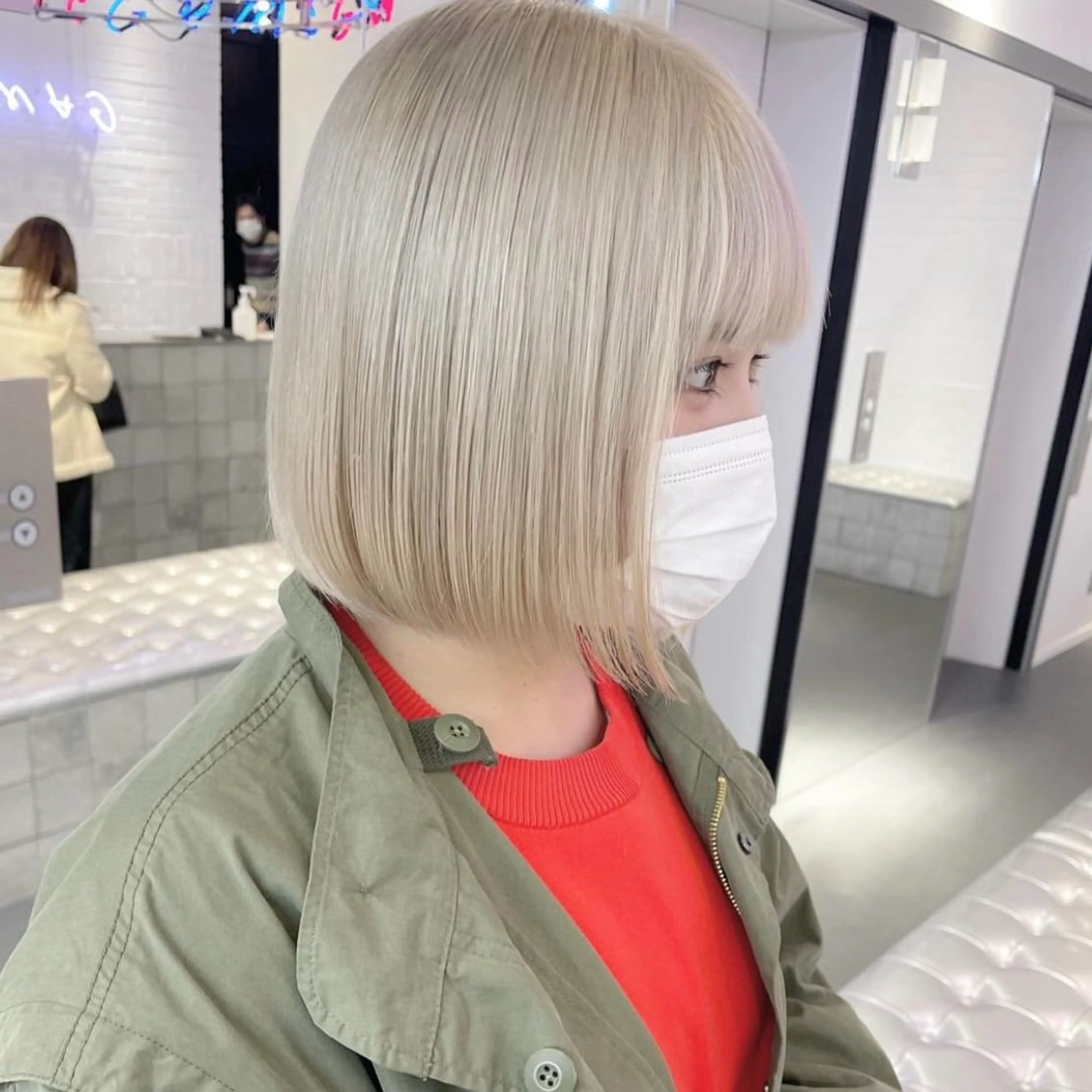ショート カラー カット ヘアカラー トリートメント ヘアセット 透明感カラー× レイヤーカット✨高梨のヘアスタイル