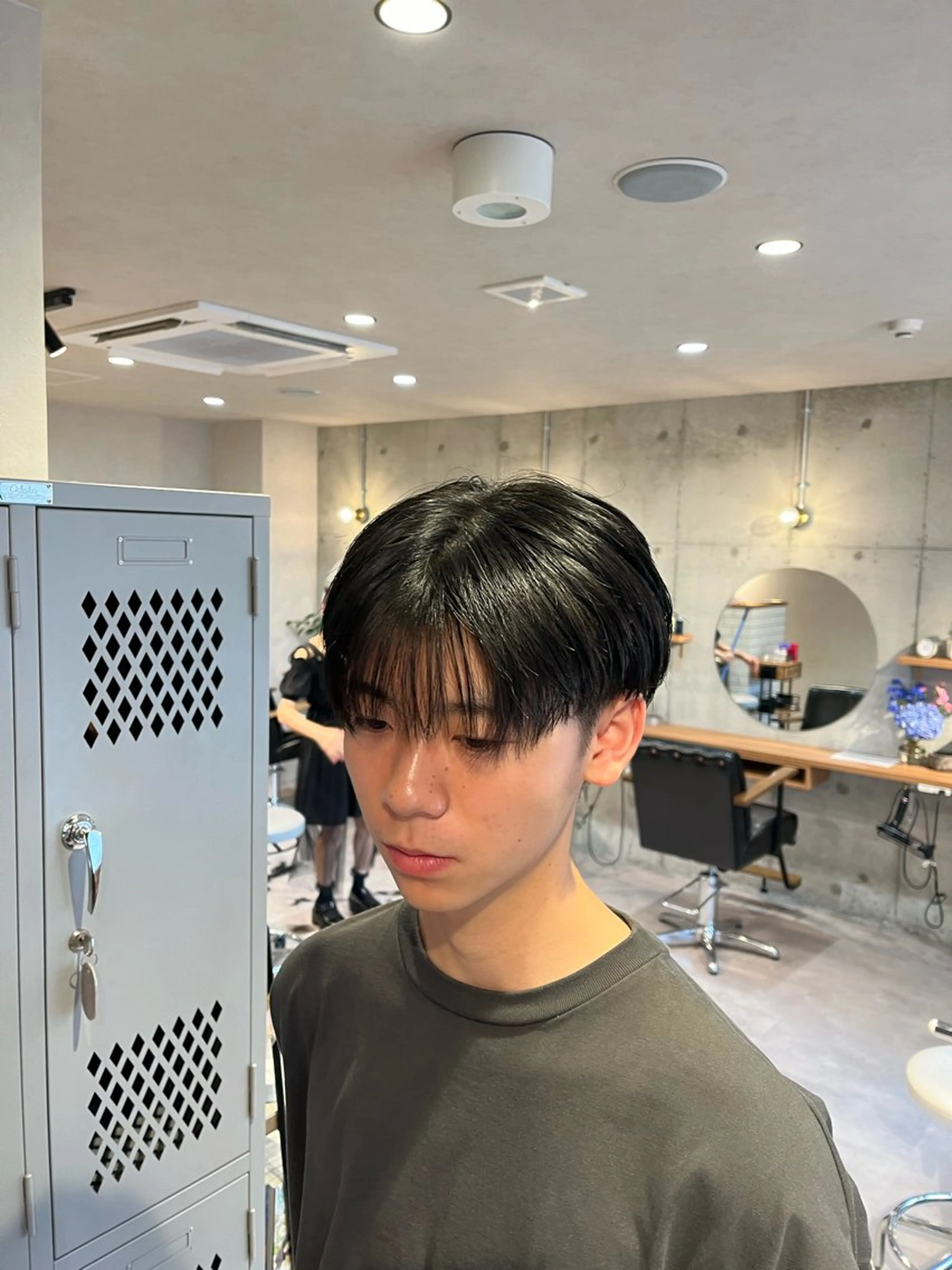 ショート メンズ マッシュ シースルーマッシュ カット Lamp所属・🌀メンズパーマ🌀 🐏丸山祐宇🐏のヘアスタイル