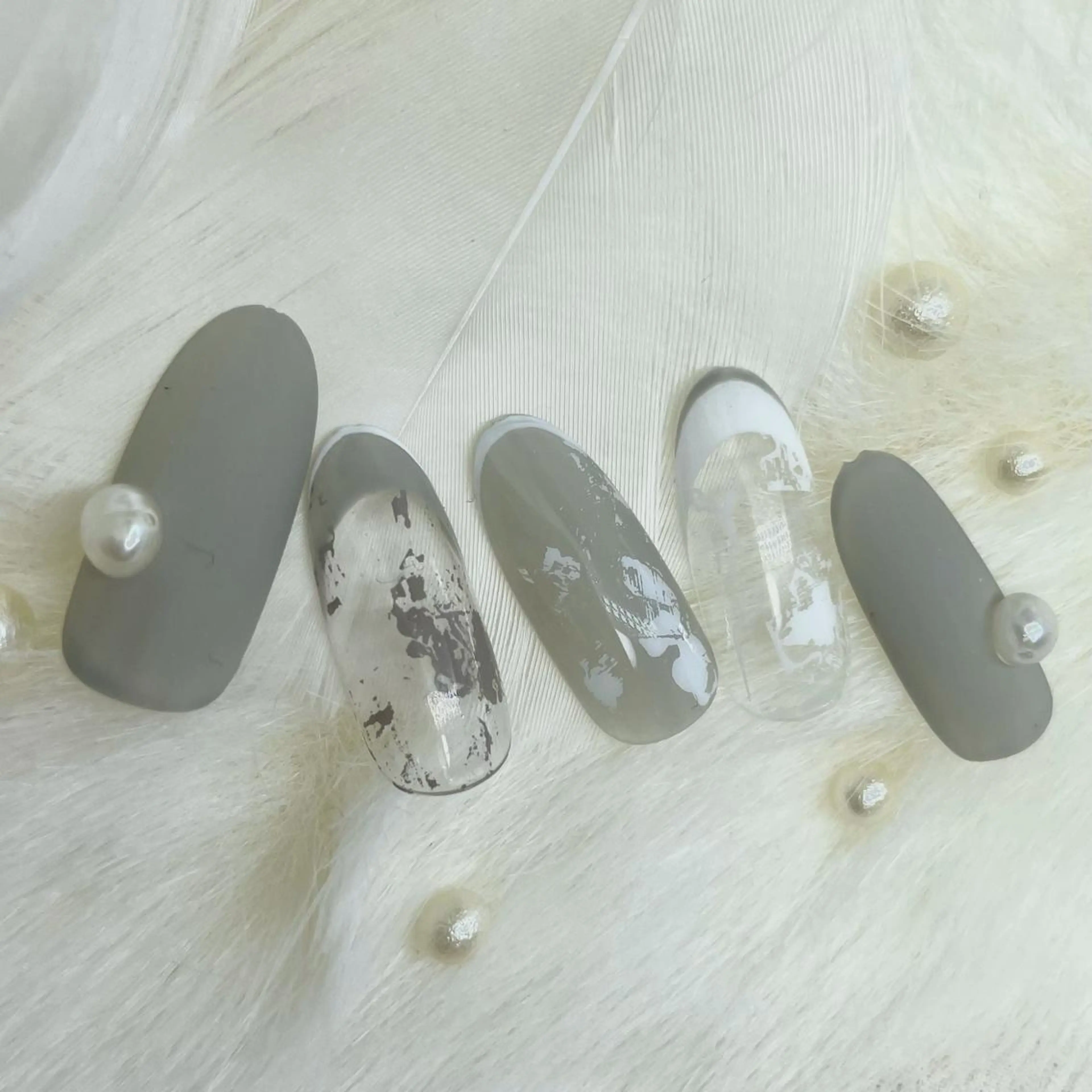 ネイル アートネイル スカルプネイル ハンドネイル A85G ayakoのネイルデザイン