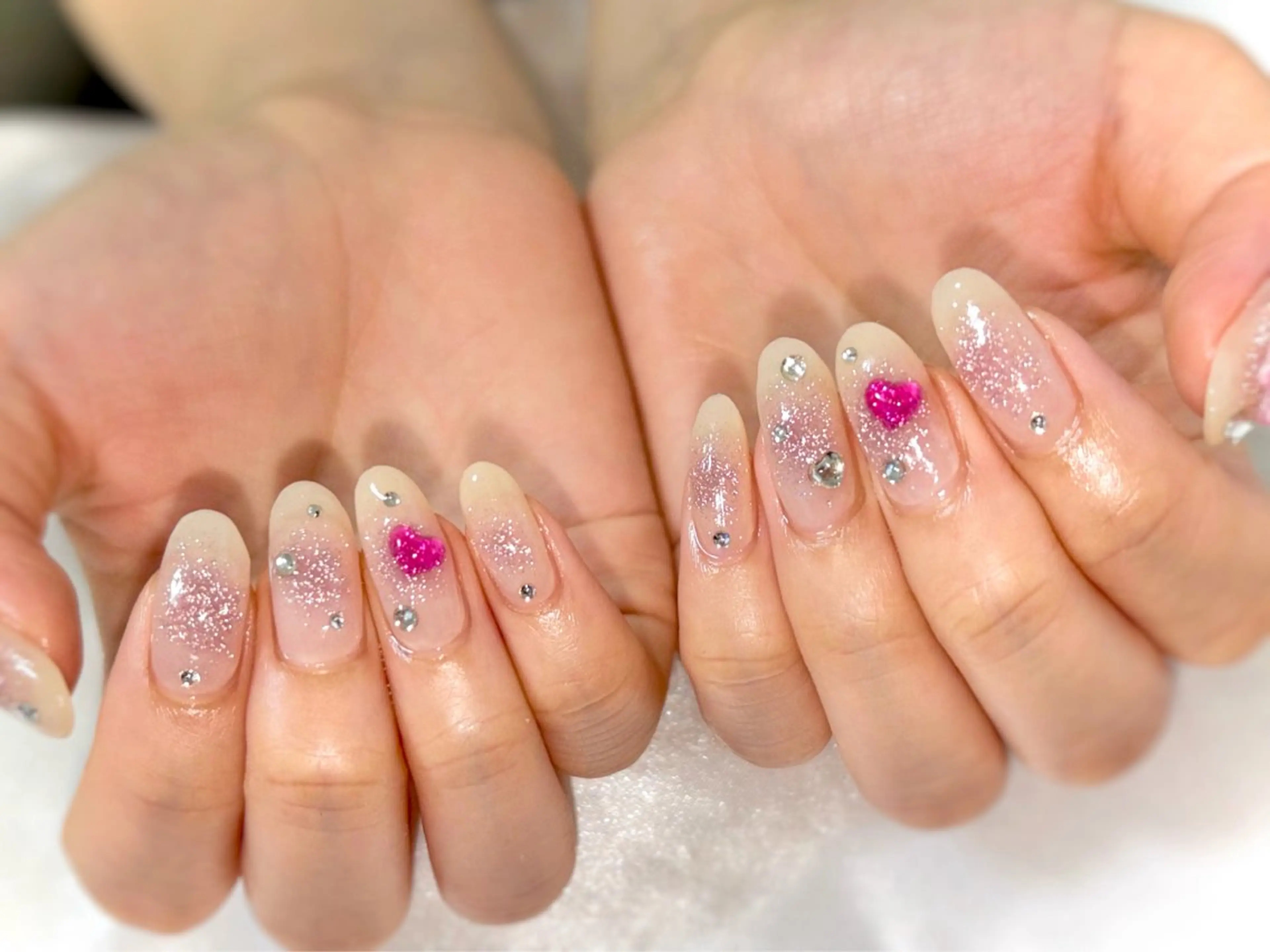 ネイル チークネイル フラッシュネイル ハンドネイル Nail salon Cielel⟡Ayaのネイルデザイン