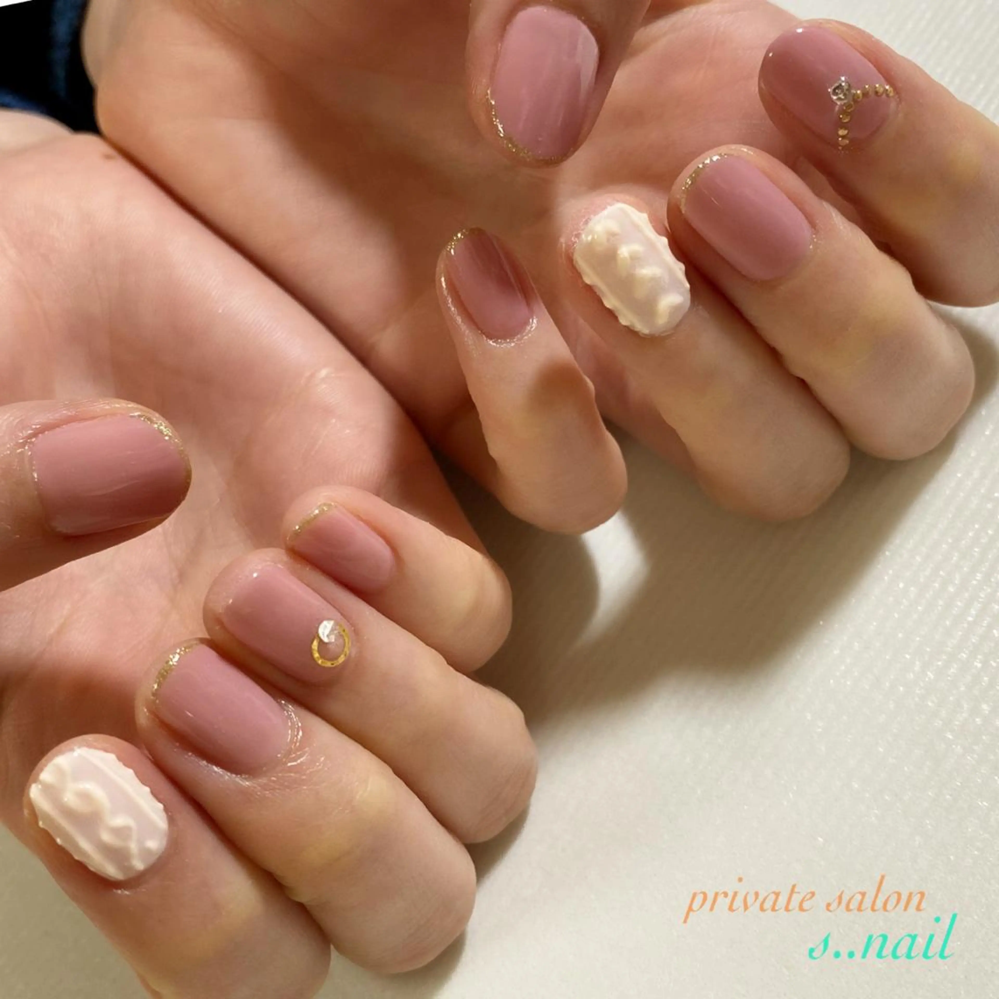 ネイル ピンク ハンドネイル フットネイル s..nail / MORITAのネイルデザイン