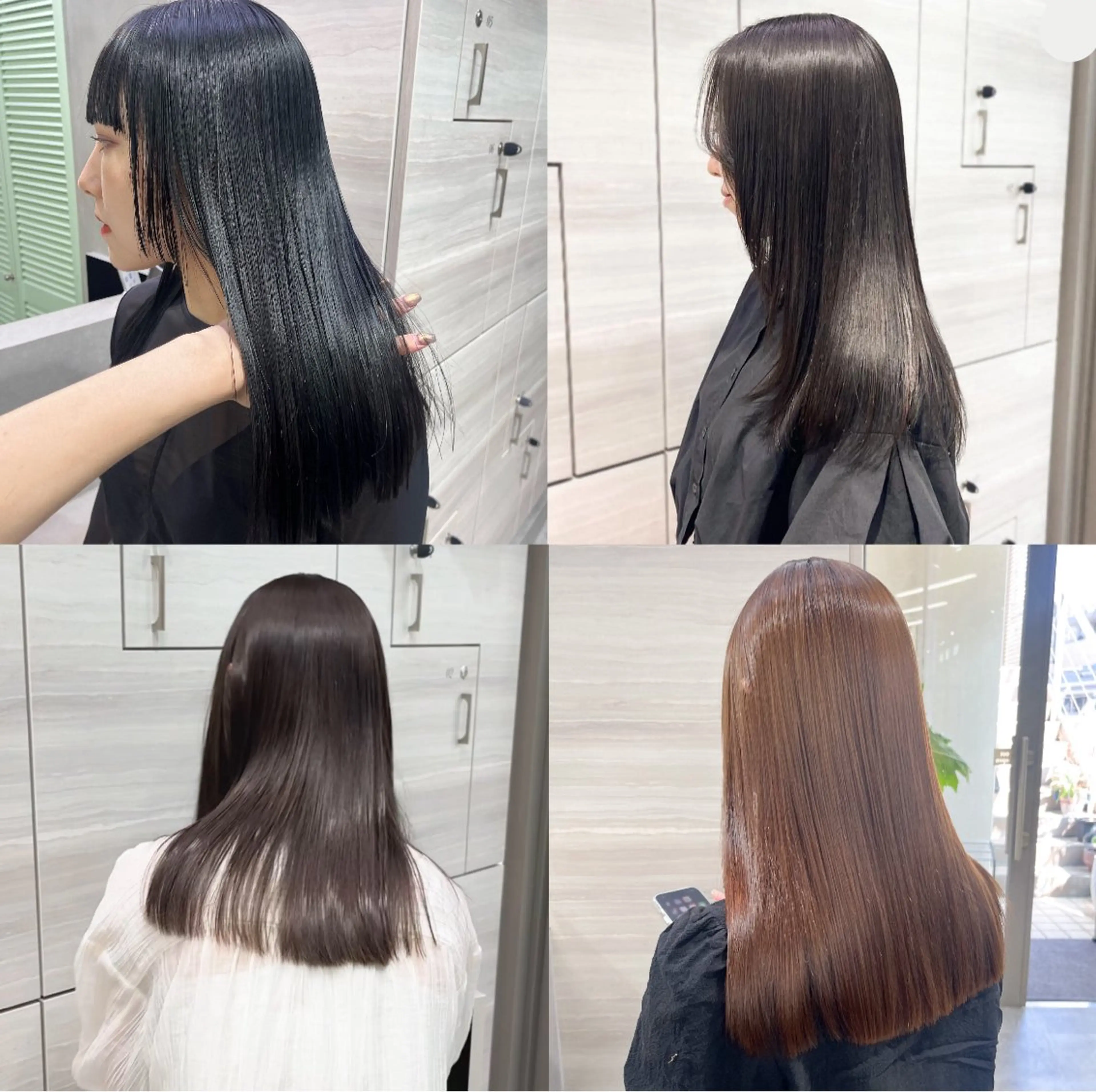ロング カラー 縮毛矯正 the path ナツミのヘアスタイル