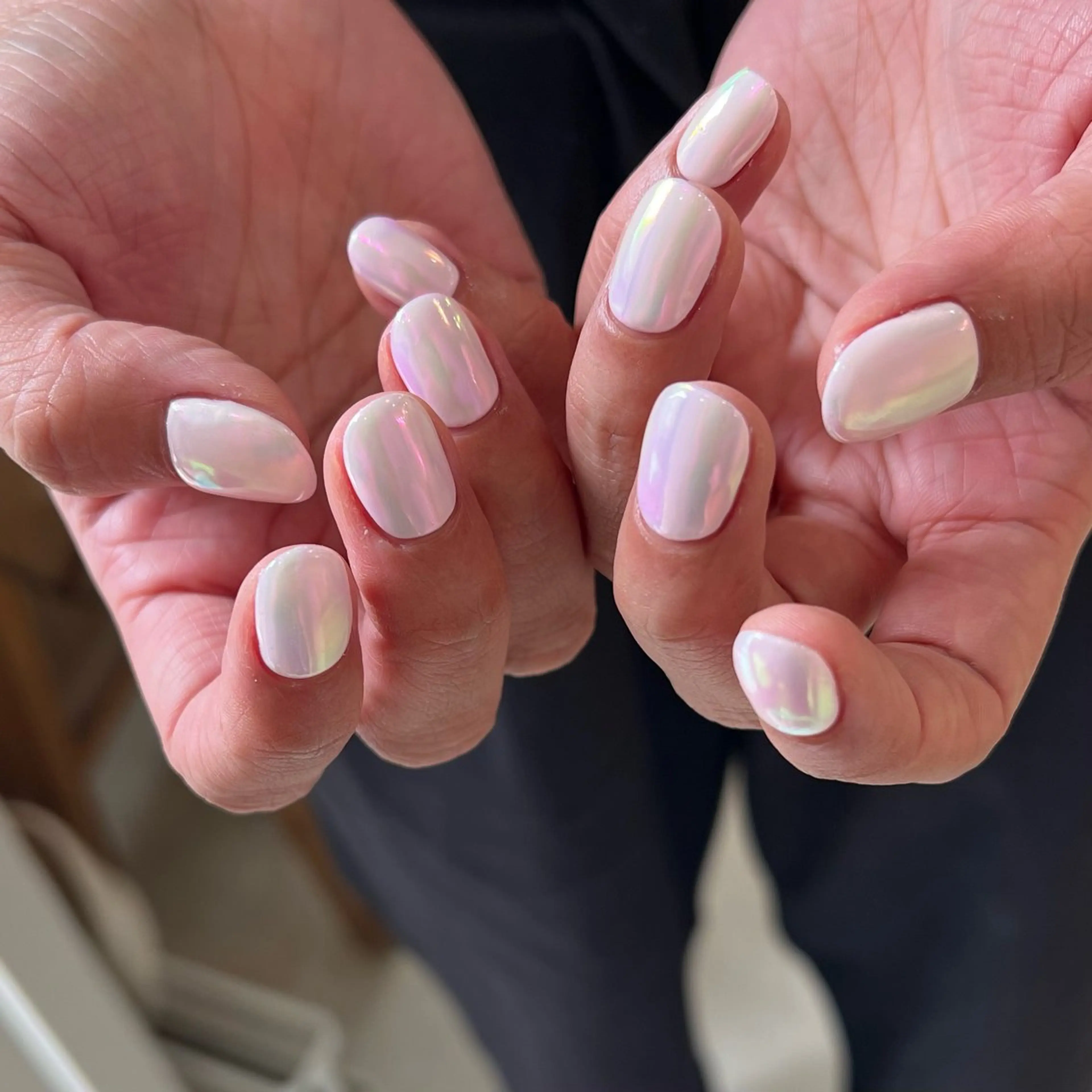 ネイル ミラーネイル ピンク 酒井 サカイのネイルデザイン