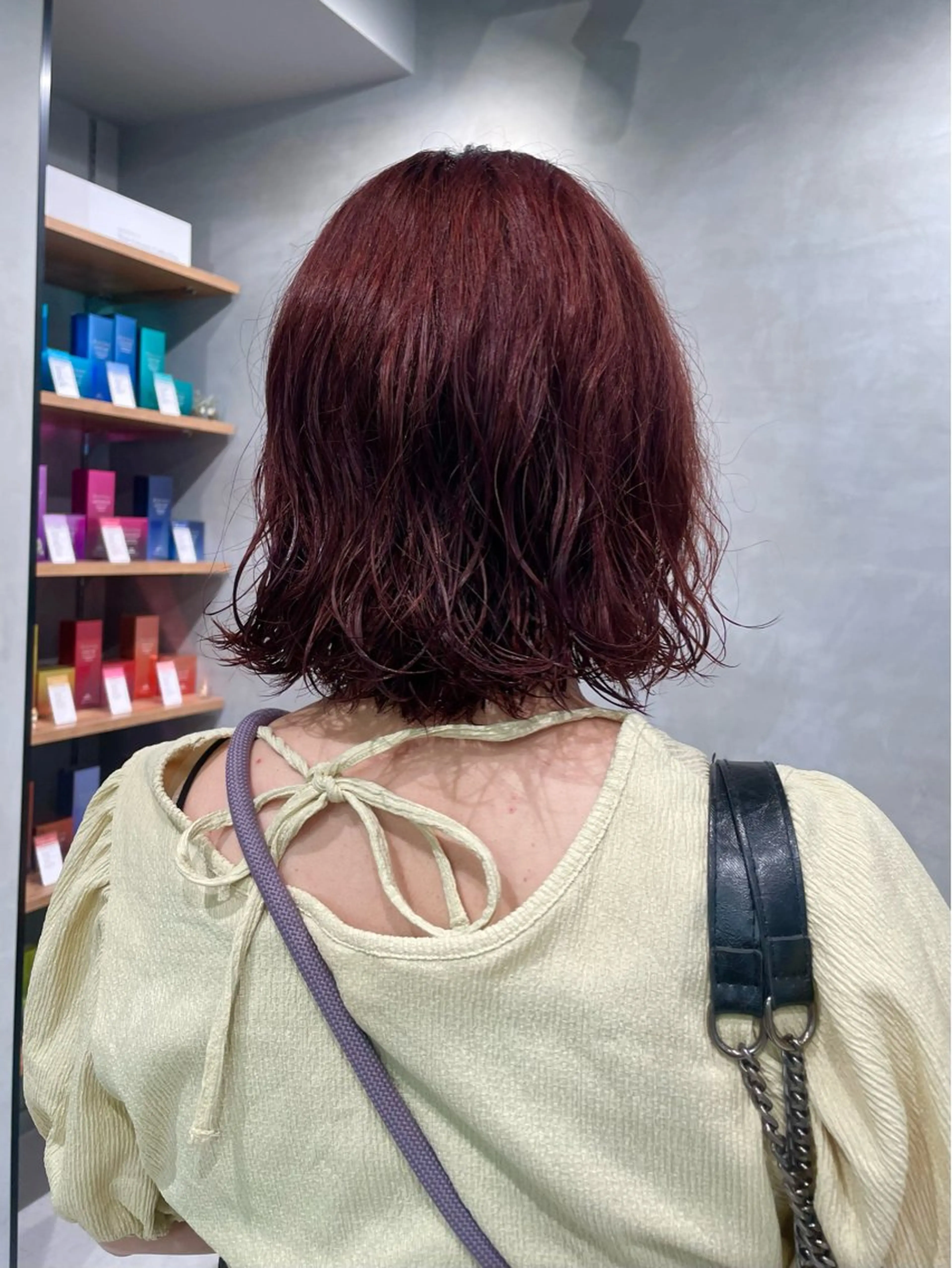 ミディアム カラー ヘアカラー ヘッドスパ ヘアセット 暖色レイヤー 🥀REIRIのヘアスタイル