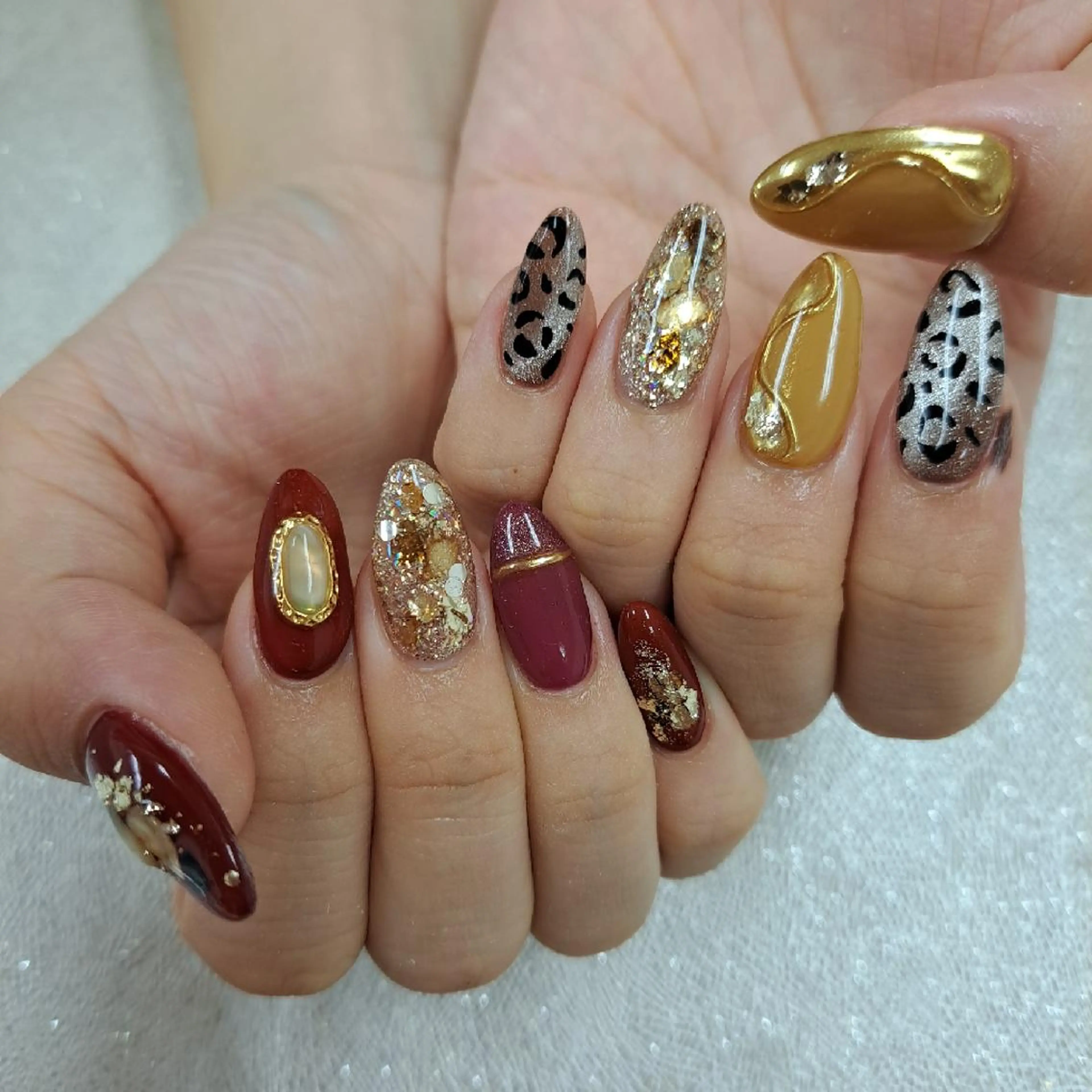 ネイル アートネイル ジェルネイル 持ち込み ニュアンスネイル パラジェル 河野ちえ (雑誌掲載サロン)のネイルデザイン