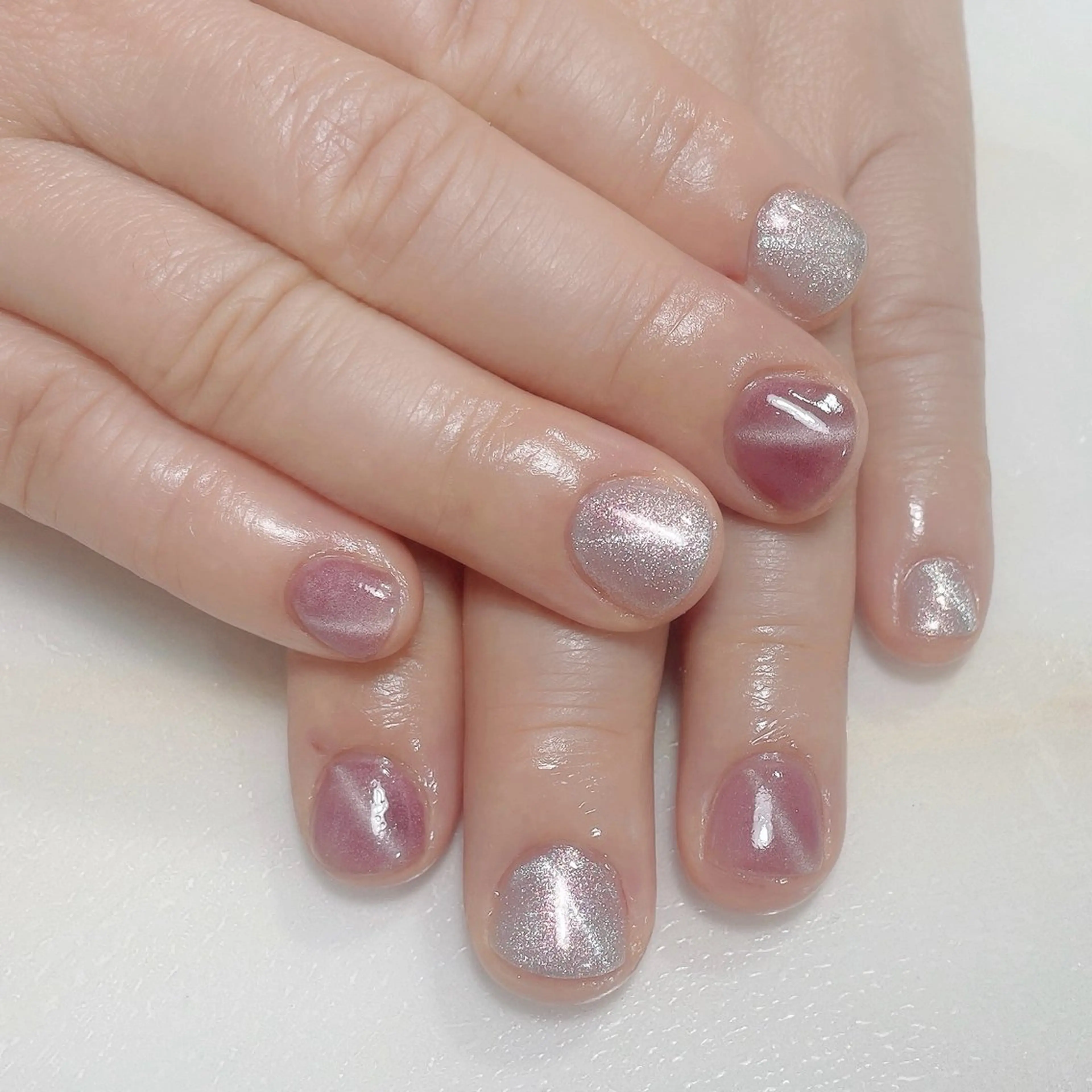 ネイル アートネイル フレンチネイル ジェルネイル グラデーション 韓国ネイル ハンドネイル 久保田 マリコのネイルデザイン