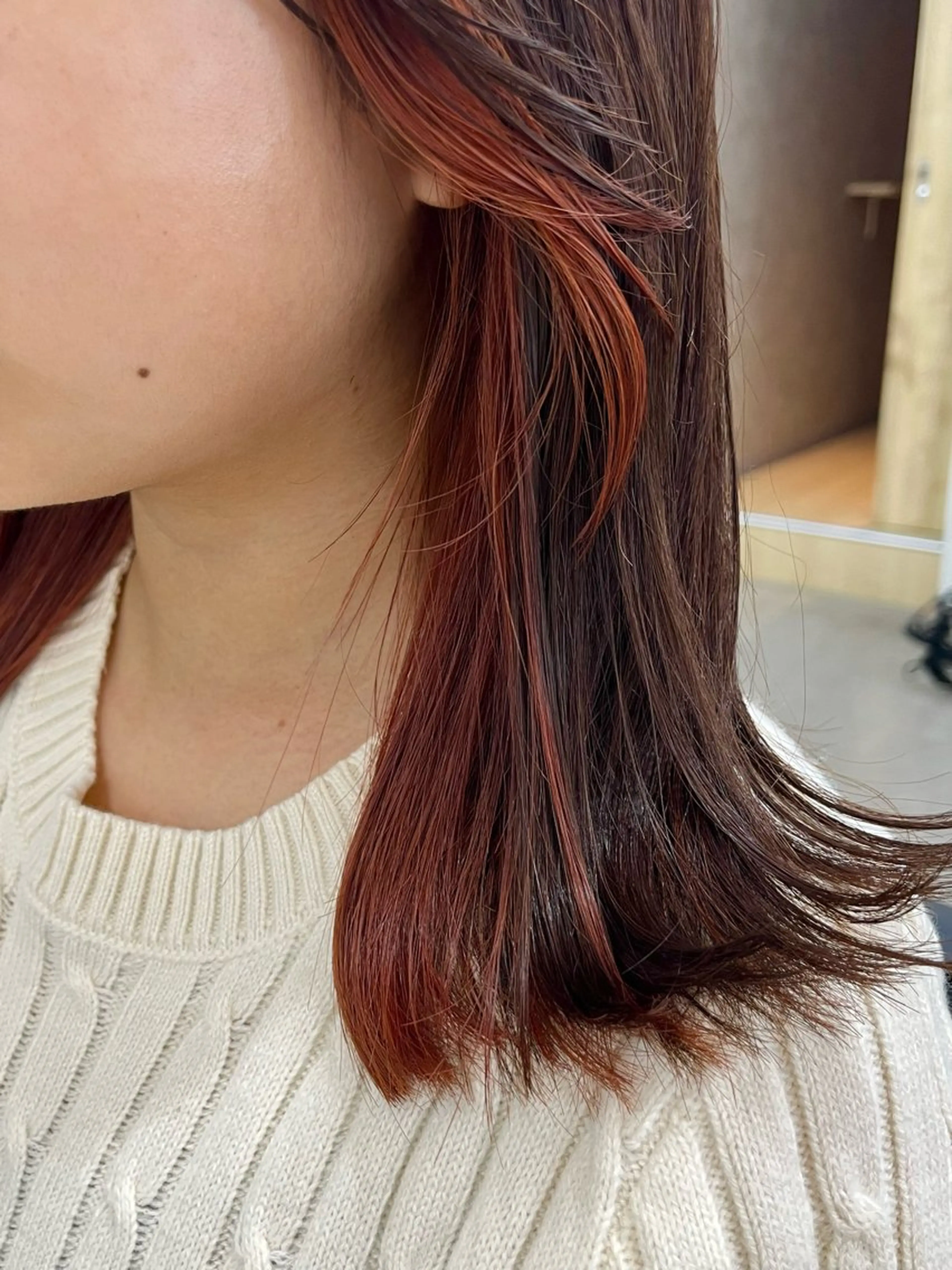 ミディアム カラー カット ヘアカラー トリートメント 🌼sunc HINAMI🌼のヘアスタイル