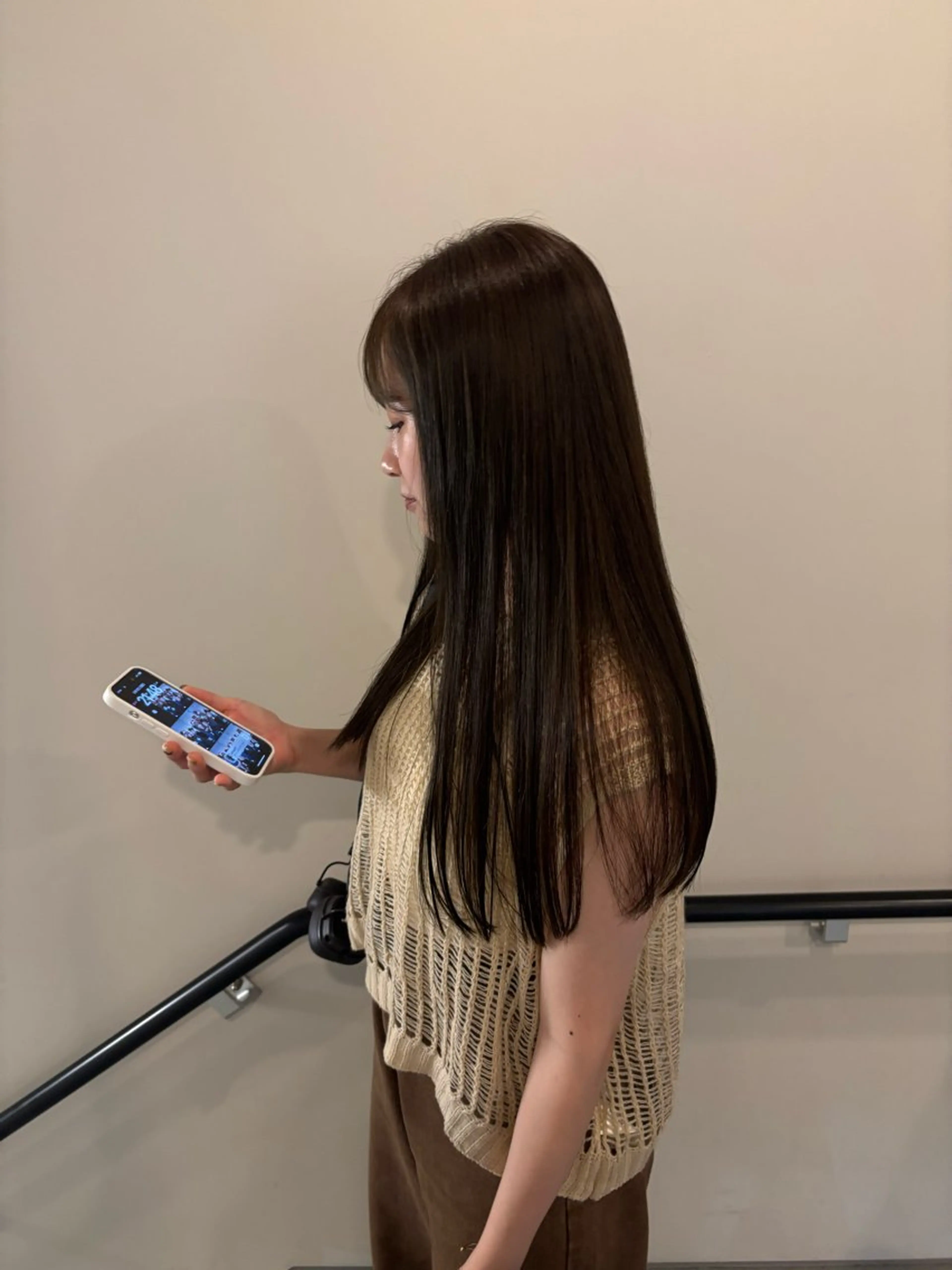 ロング カラー 透明感カラー オリーブカラー ヘアカラー トリートメント Belle 新宿店所属・🐰ブリーチモデル 募集中/ゆな🐰のヘアスタイル
