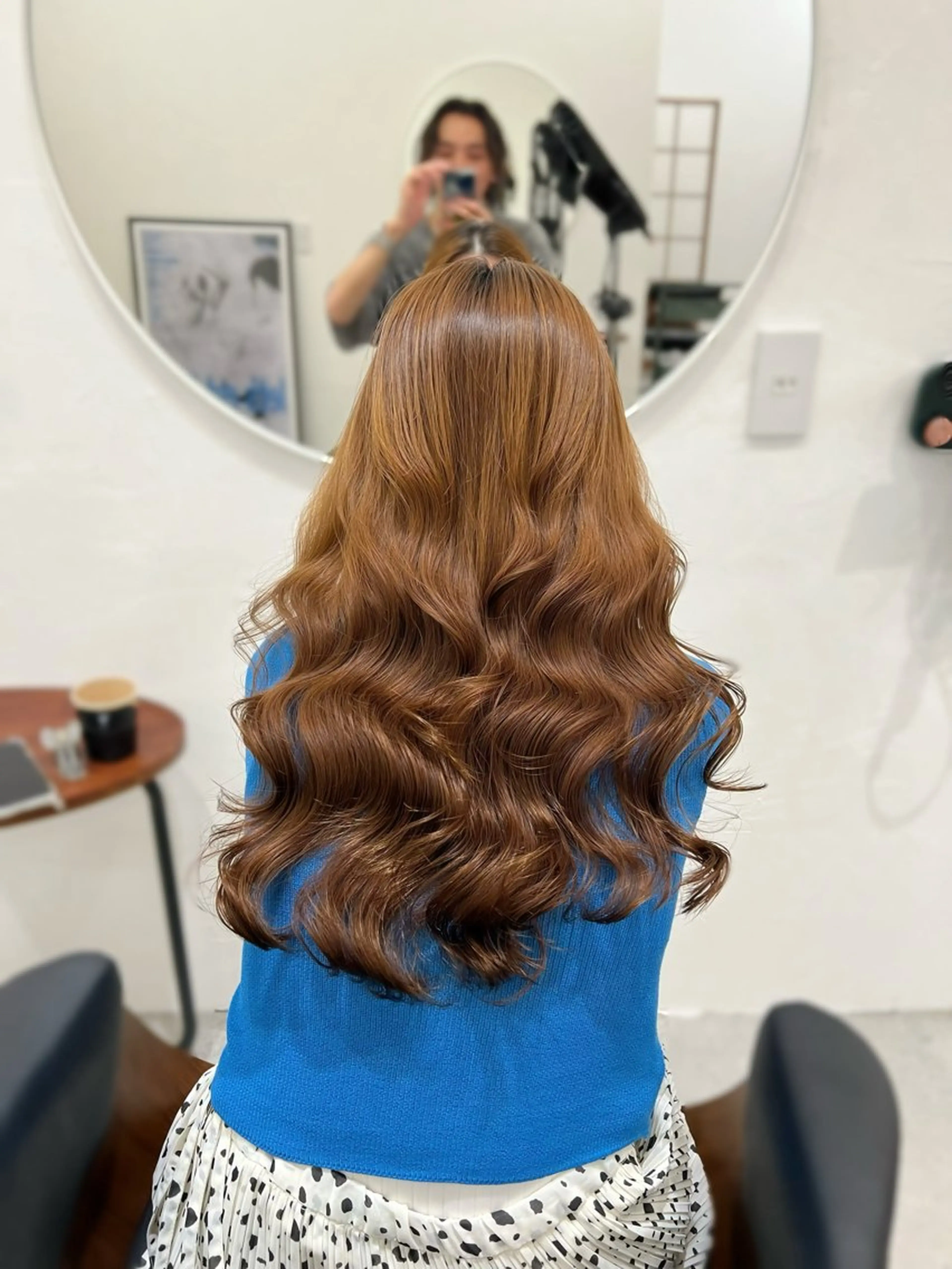 セミロング セミロングパーマ カット パーマ 縮毛矯正 韓国風パーマ/ 菅沼 成郷のヘアスタイル
