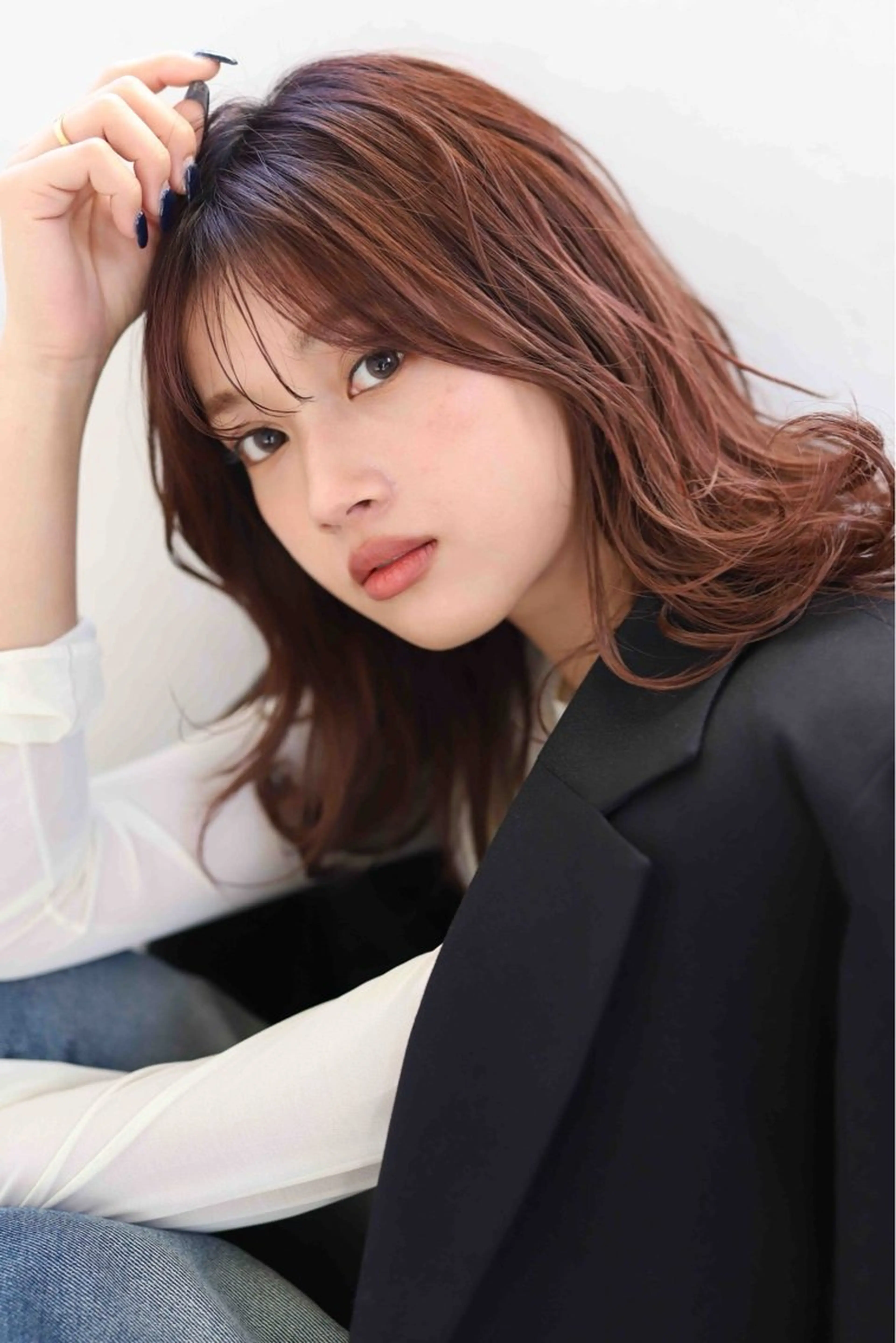 【平日限定】ブリーチなし艶カラー💫の写真