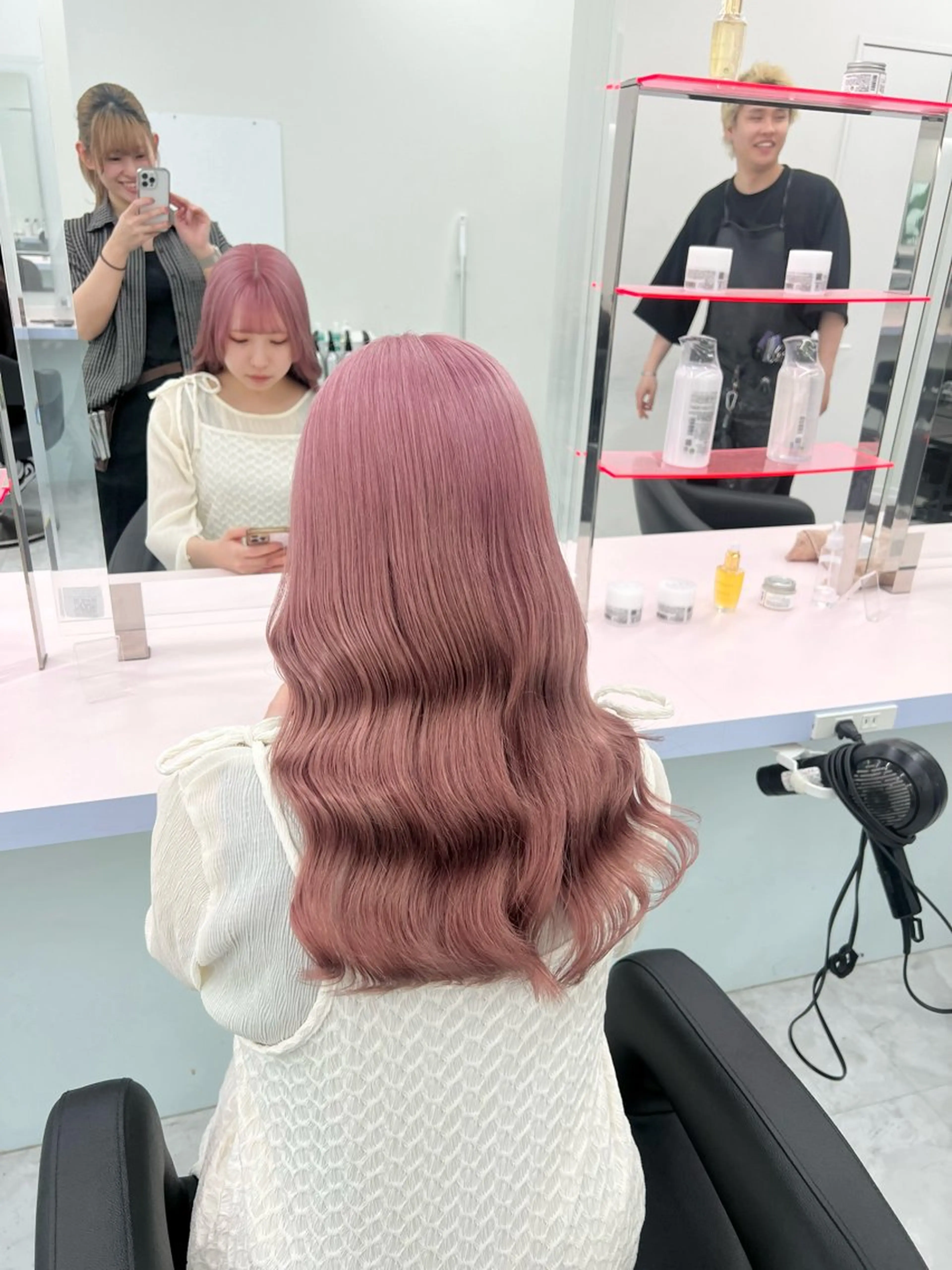 ロング カラー ブリーチ ケアブリーチ ダブルカラー イヤリングカラー インナーカラー ヘアカラー トリートメント ヘアセット お客様満足No.1 🌈Neneのヘアスタイル