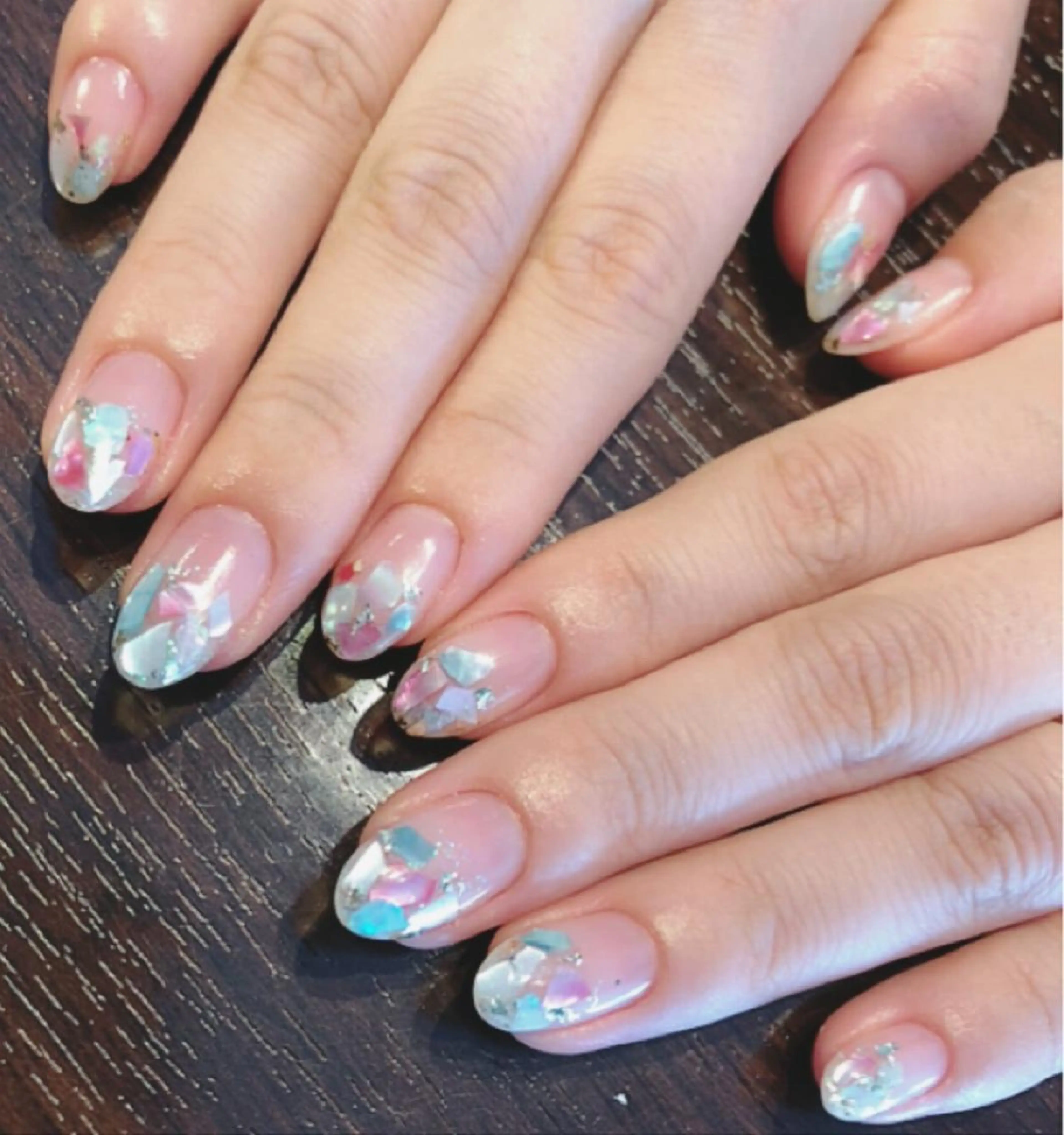ネイル クリアネイル フラワーネイル フレンチネイル ラメ(グリッター) 大理石ネイル(マーブル) 凛 リンのその他イメージ