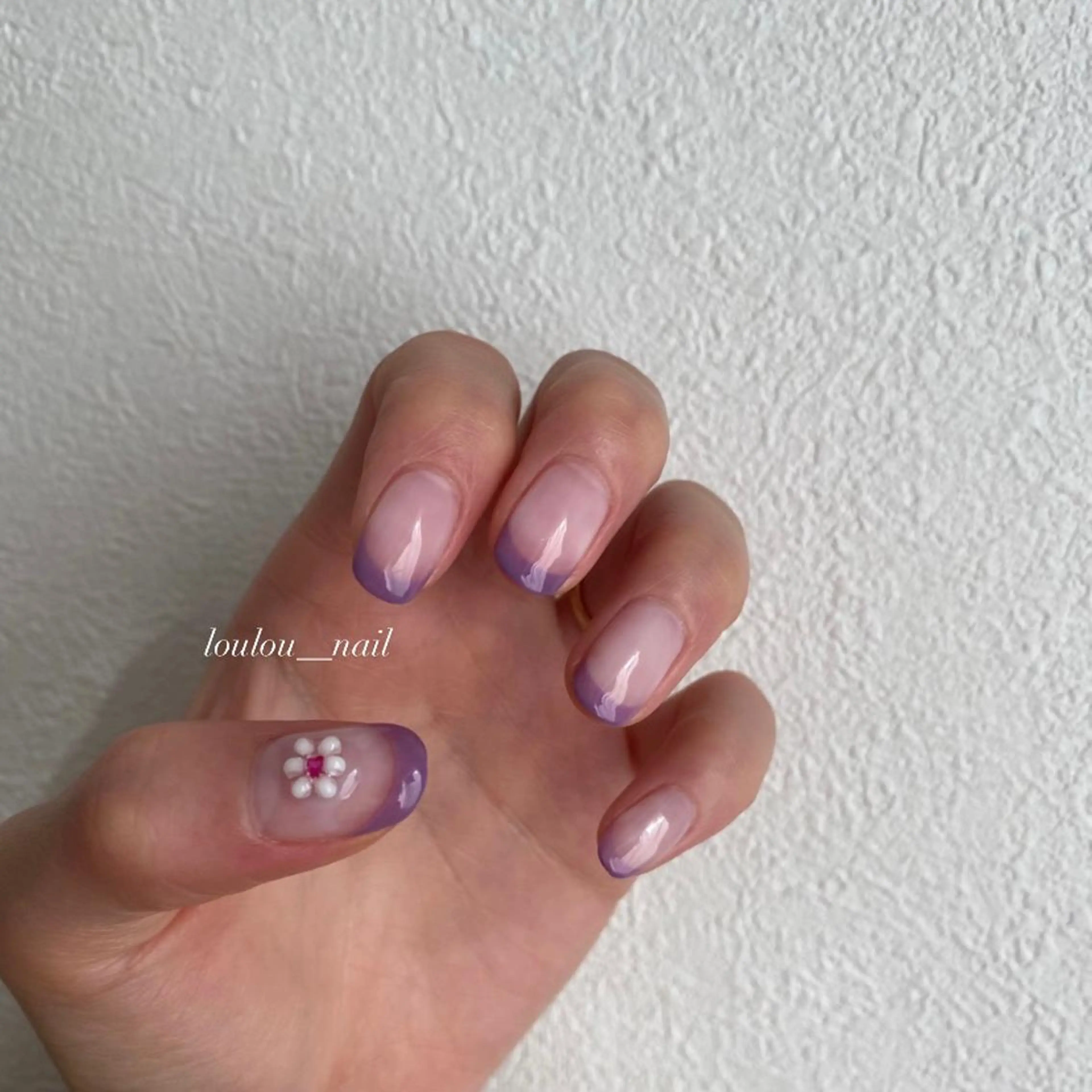 ネイル アートネイル フレンチネイル ワンカラーネイル ハンドネイル ハンドケア loulou _nail所属・葛西 知佳のネイルデザイン