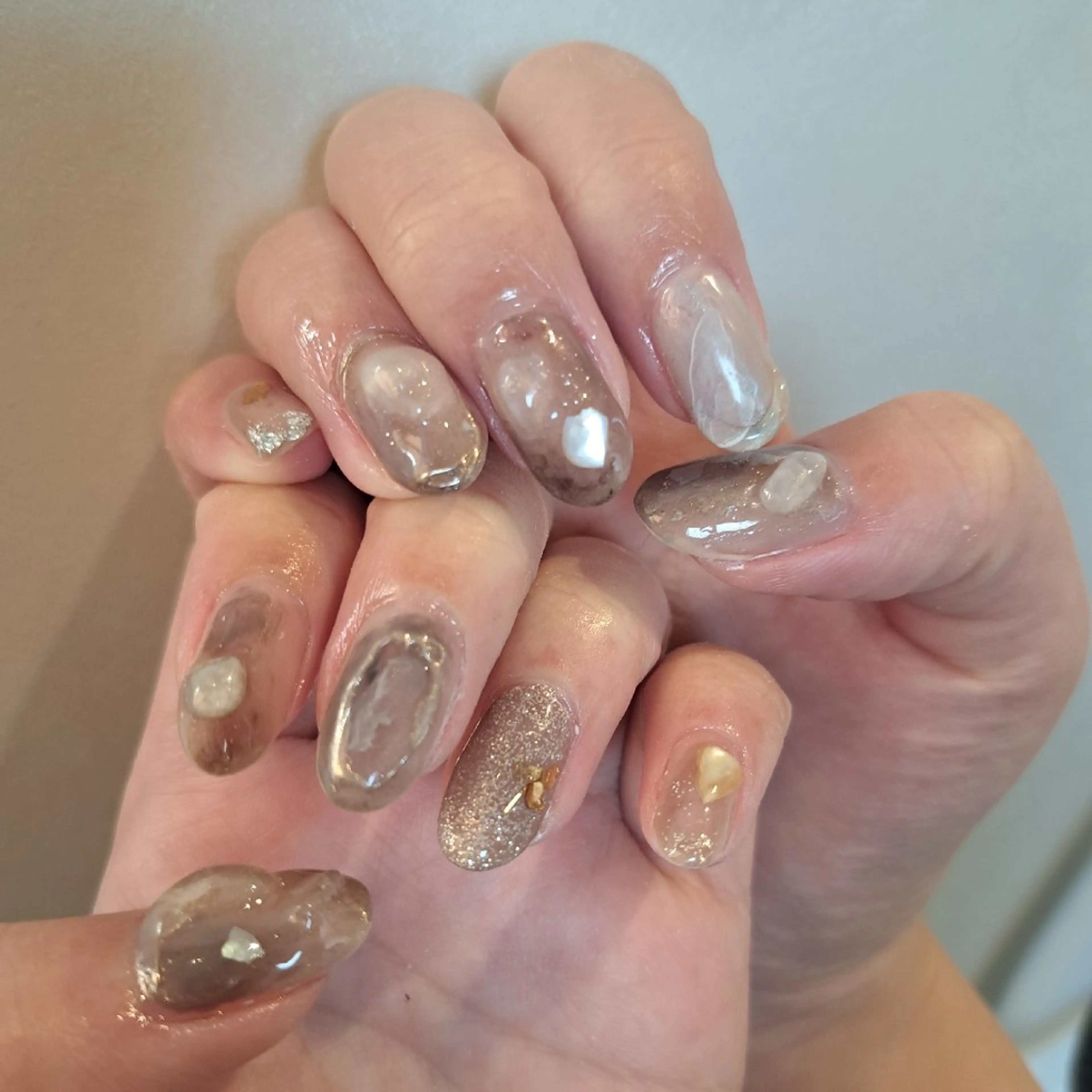 ネイル アートネイル ジェルネイル 持ち込み ニュアンスネイル ぷっくりネイル Nail mood /アートし放題のネイルデザイン