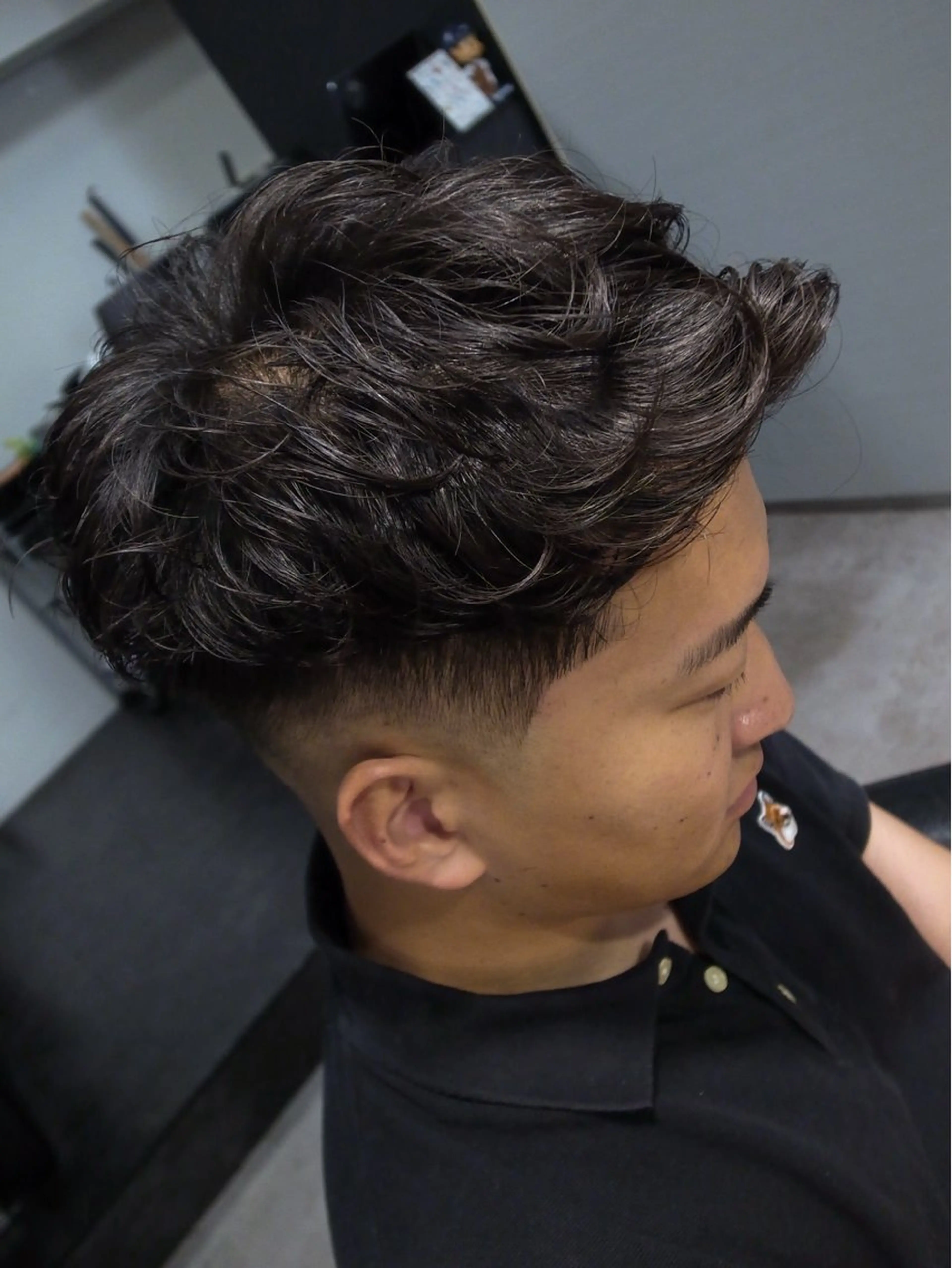 ショート パーマ メンズ カット パーマ INTRO SHIBUYA by Fi-Ne所属・💈メンズフェード 特化DAIYA💈のヘアスタイル