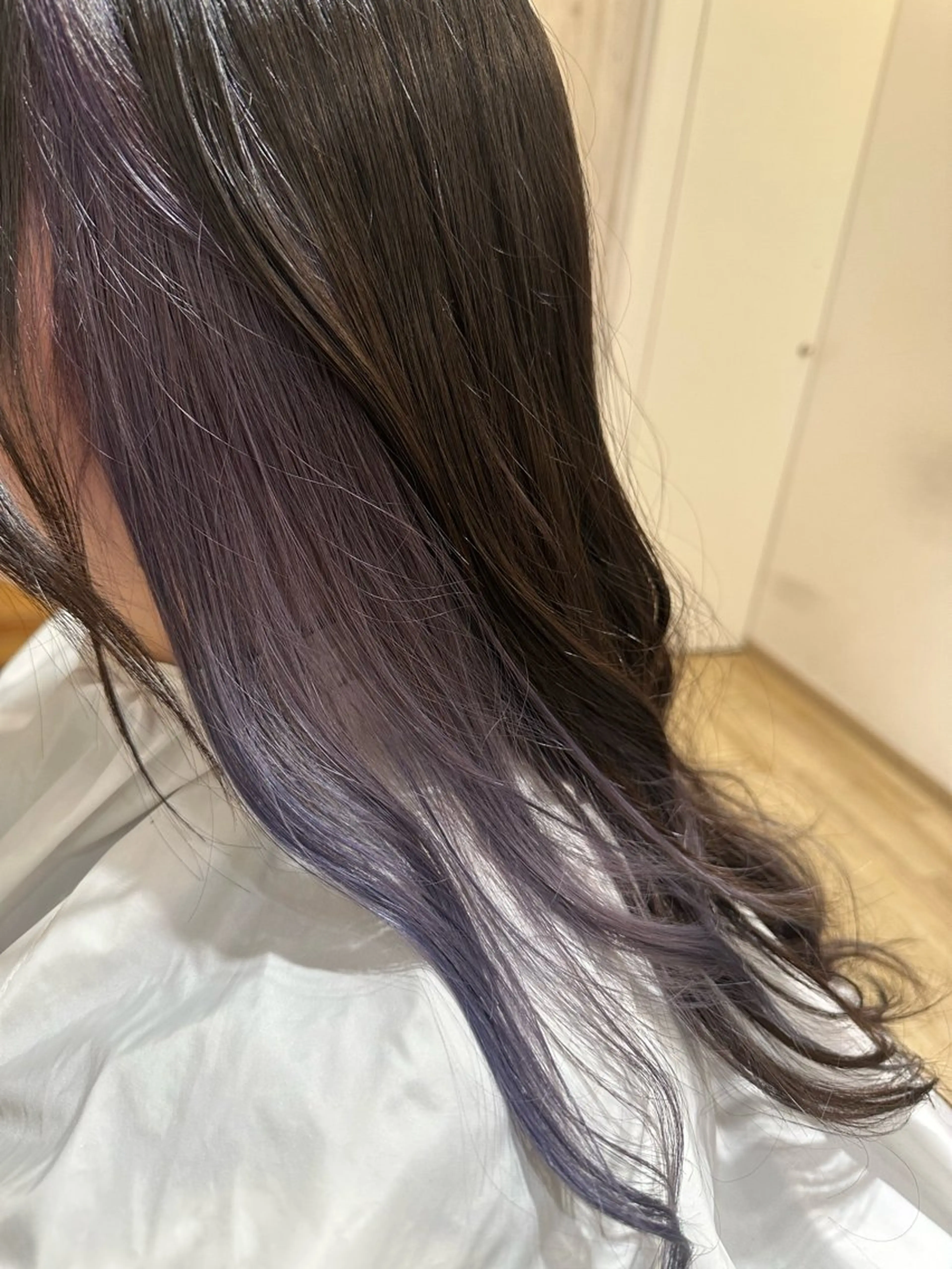 ロング カラー ブリーチ シルバー Gen【金山美容師】 Ange hairのヘアスタイル