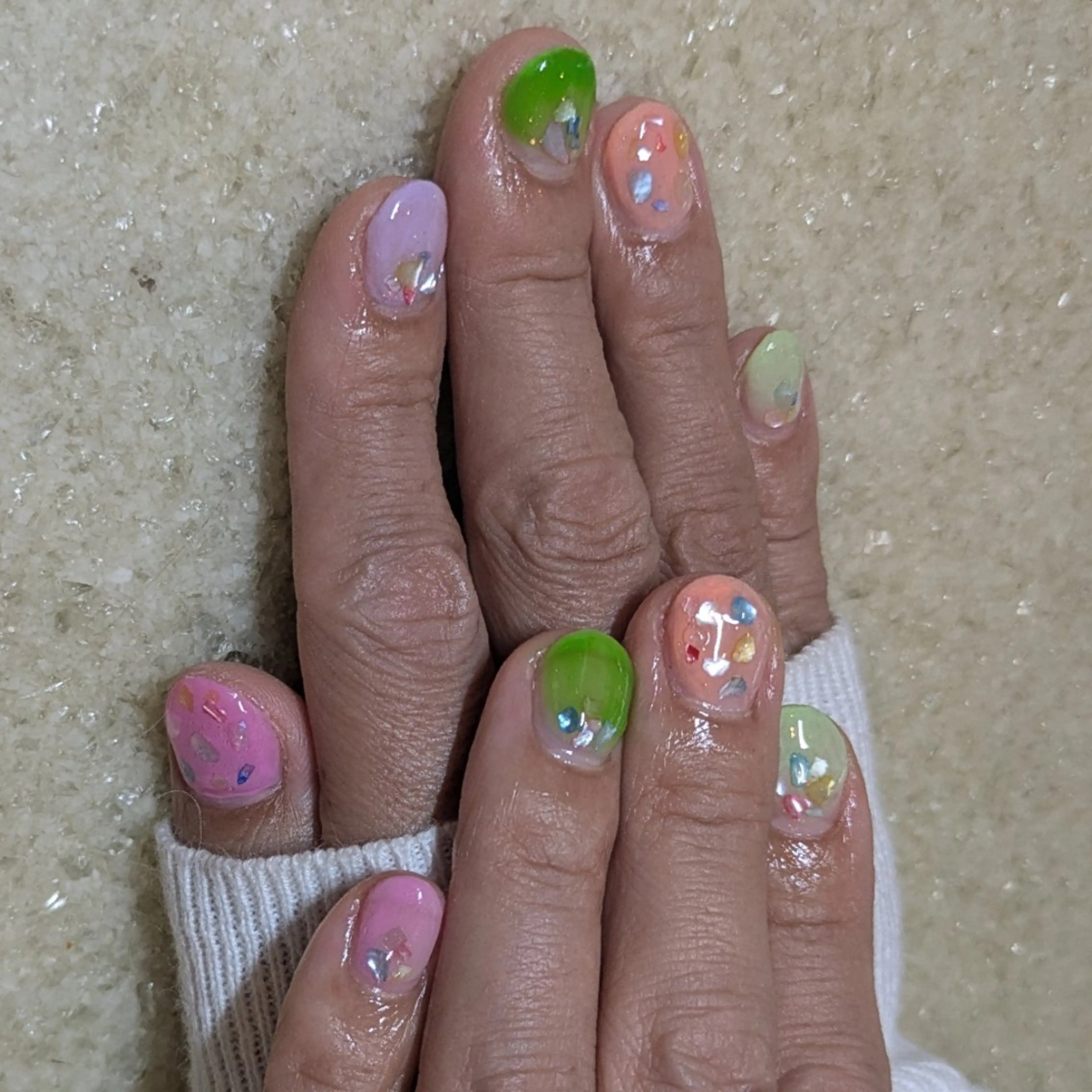 ネイル 夏ネイル サロニカ所属・♡Saronica ♡のマツエク・マツパデザイン