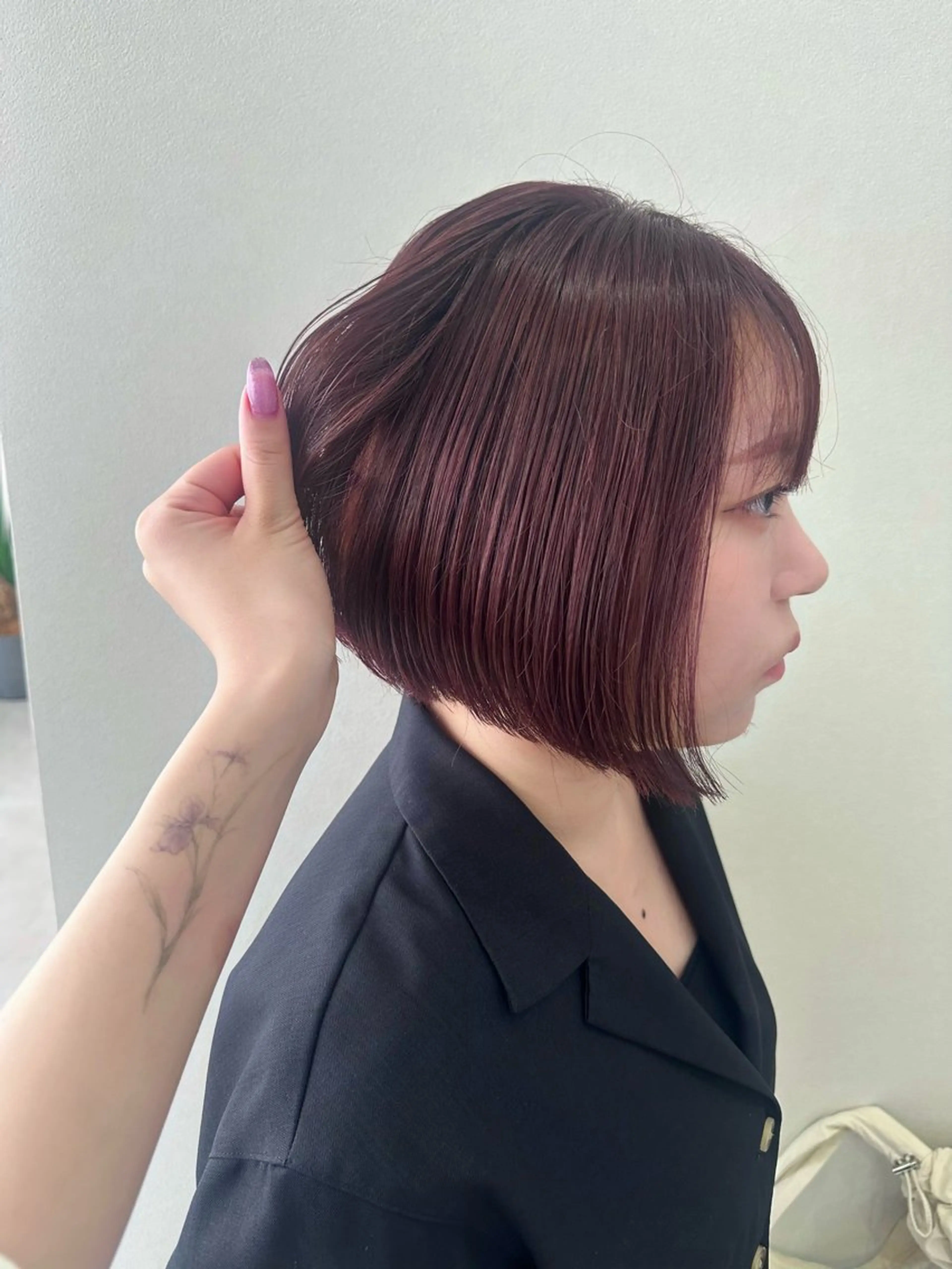カラー ブリーチ ラベンダーカラー ピンクカラー ヘアカラー SOYON Reiのヘアスタイル