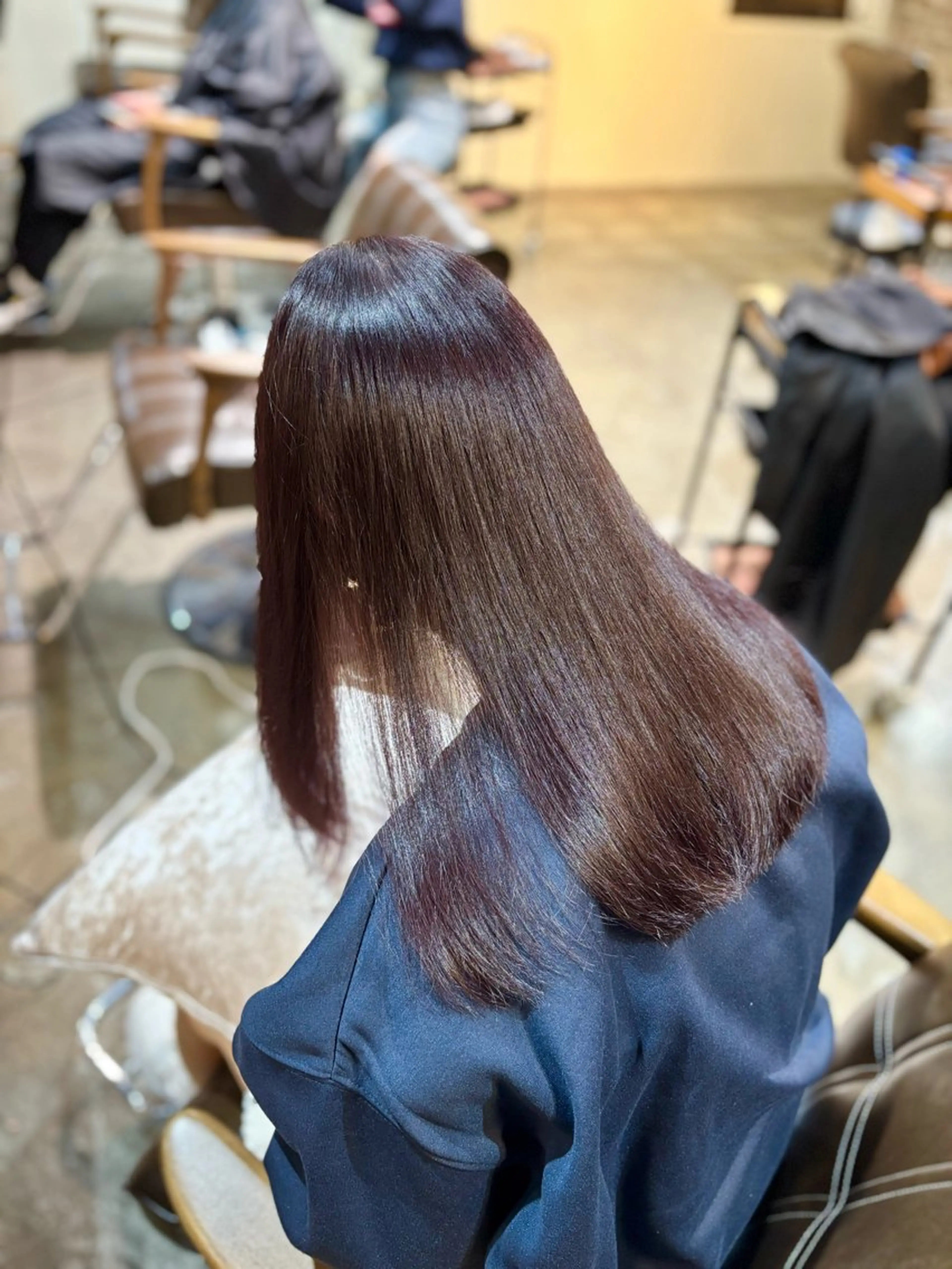 カラー ボルドーカラー ヘアカラー カラーモデル/ 川野秀真のヘアスタイル