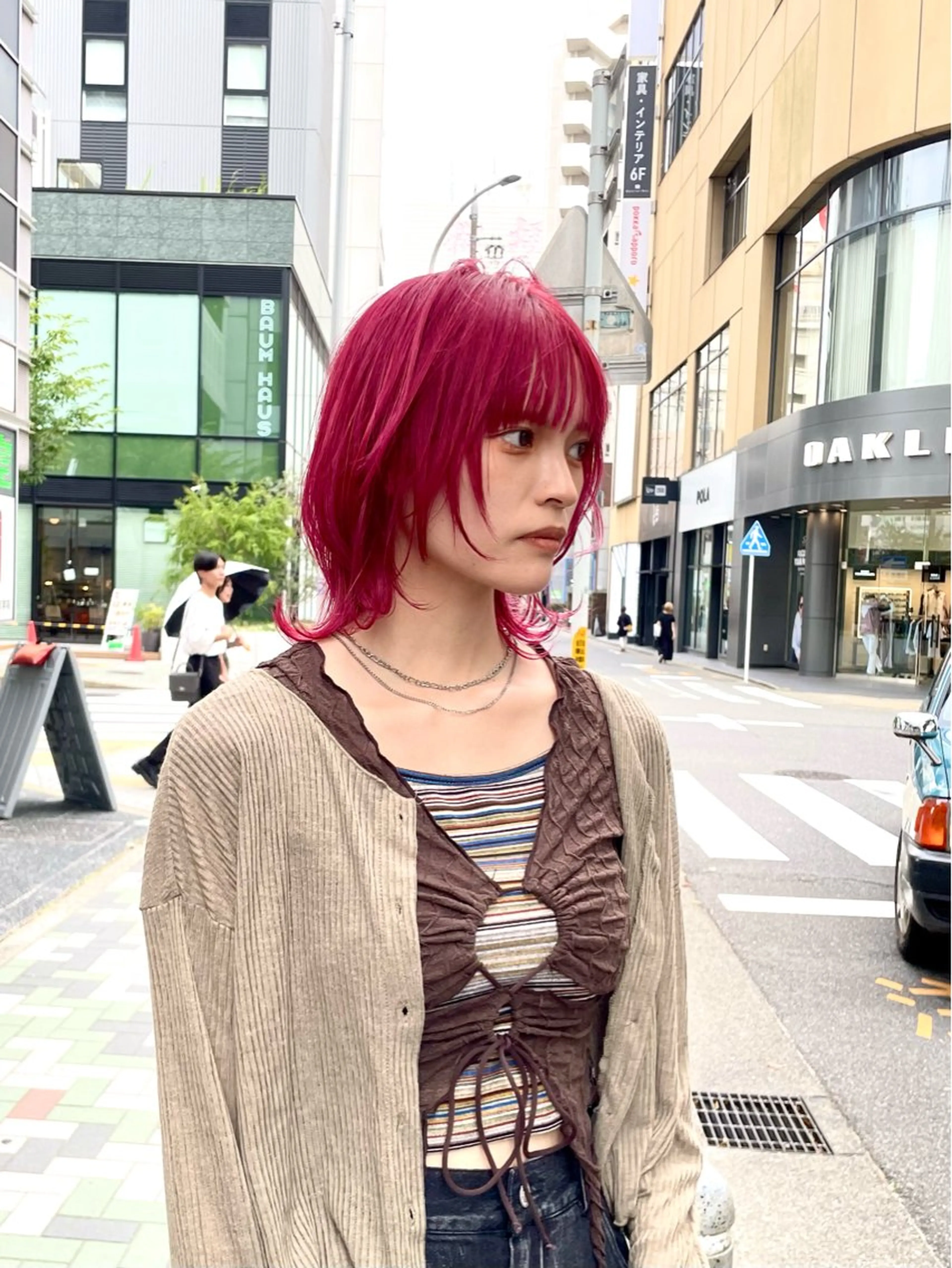 ショート カラー ハッシュカット レイヤーカット ウルフカット カット ヘアカラー トリートメント ハイトーン/レイヤー /ウルフ⭐️永田⭐️のヘアスタイル