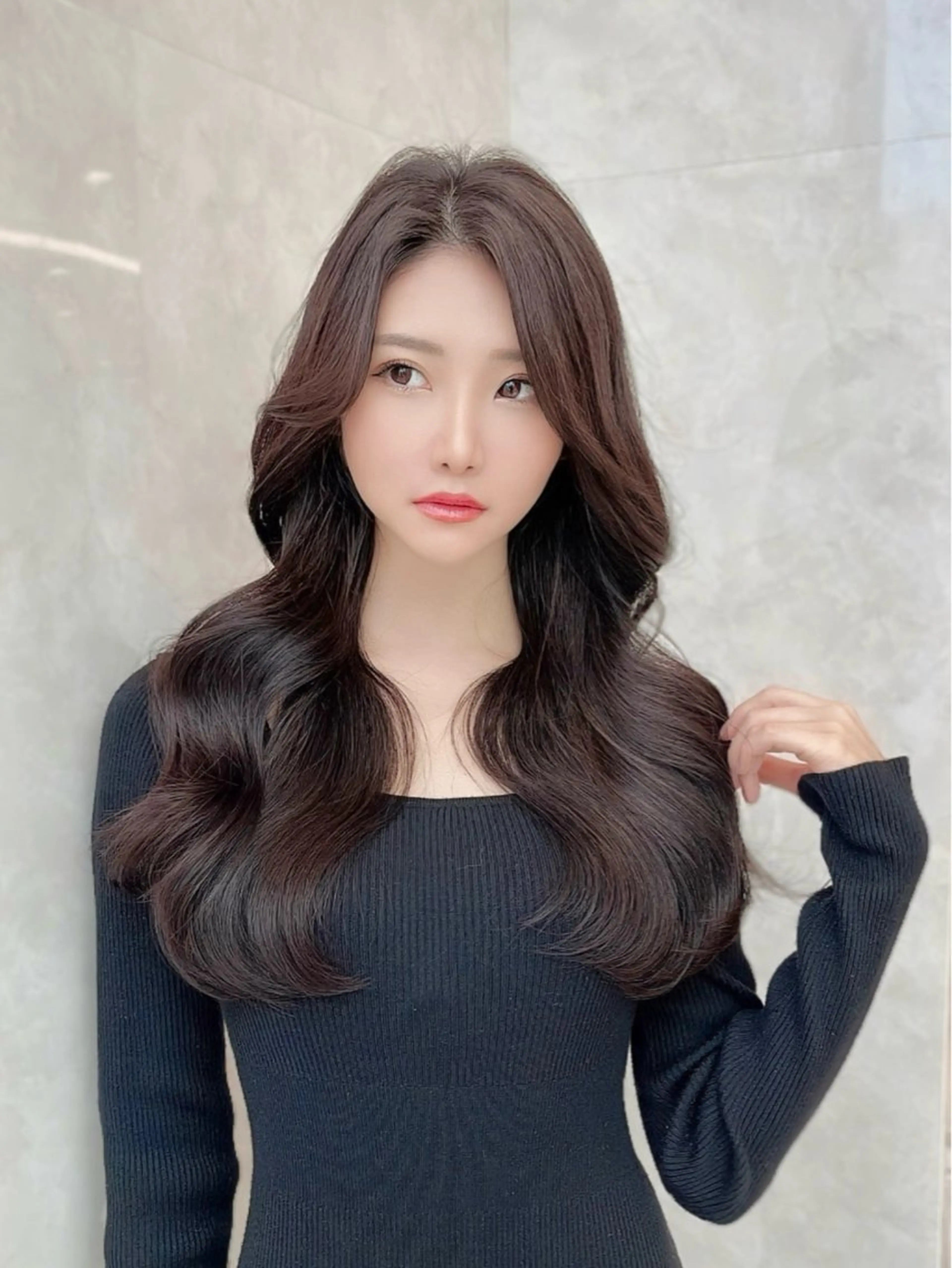 ロング カラー MAEUL luna所属・前髪顔周り/レイヤー 韓国/桔川恒のヘアスタイル
