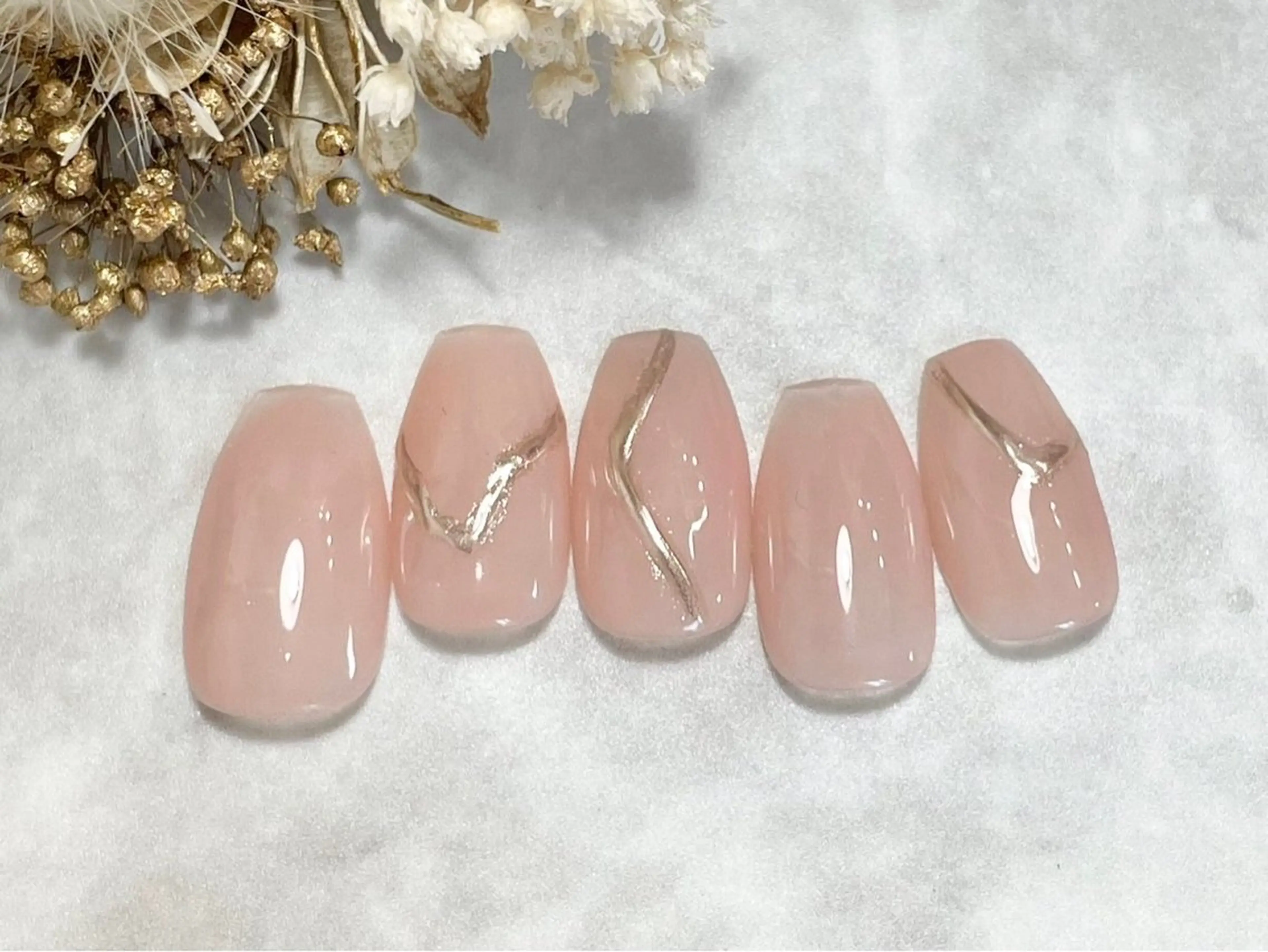 ネイル オフィスネイル シンプルネイル 【パラジェル・フィルイン】Nailsalon Merci東中野所属・Merci shigaのネイルデザイン