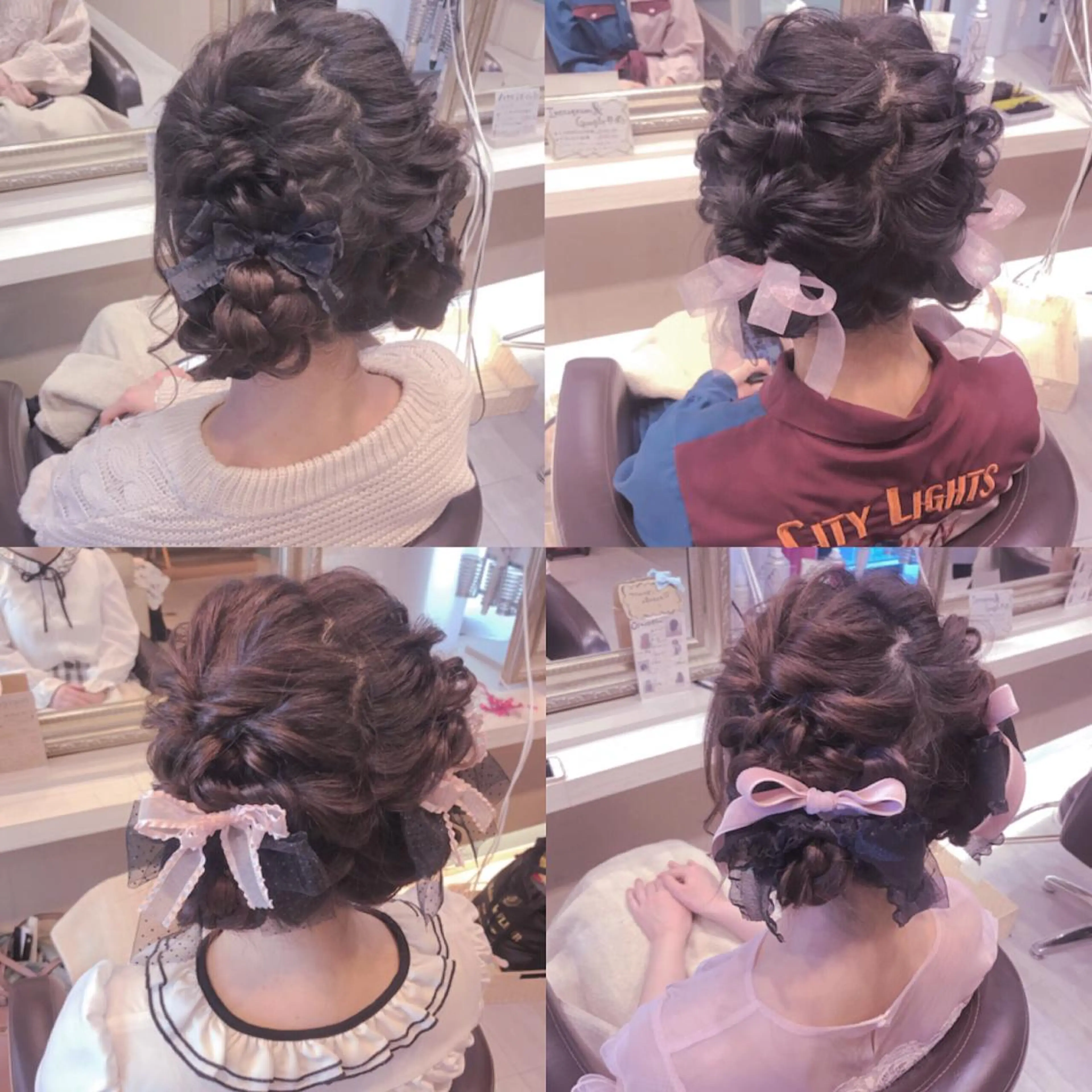 セミロング ヘアアレンジ ヘアセット Aries🫧 missa𓂃🤍のヘアスタイル