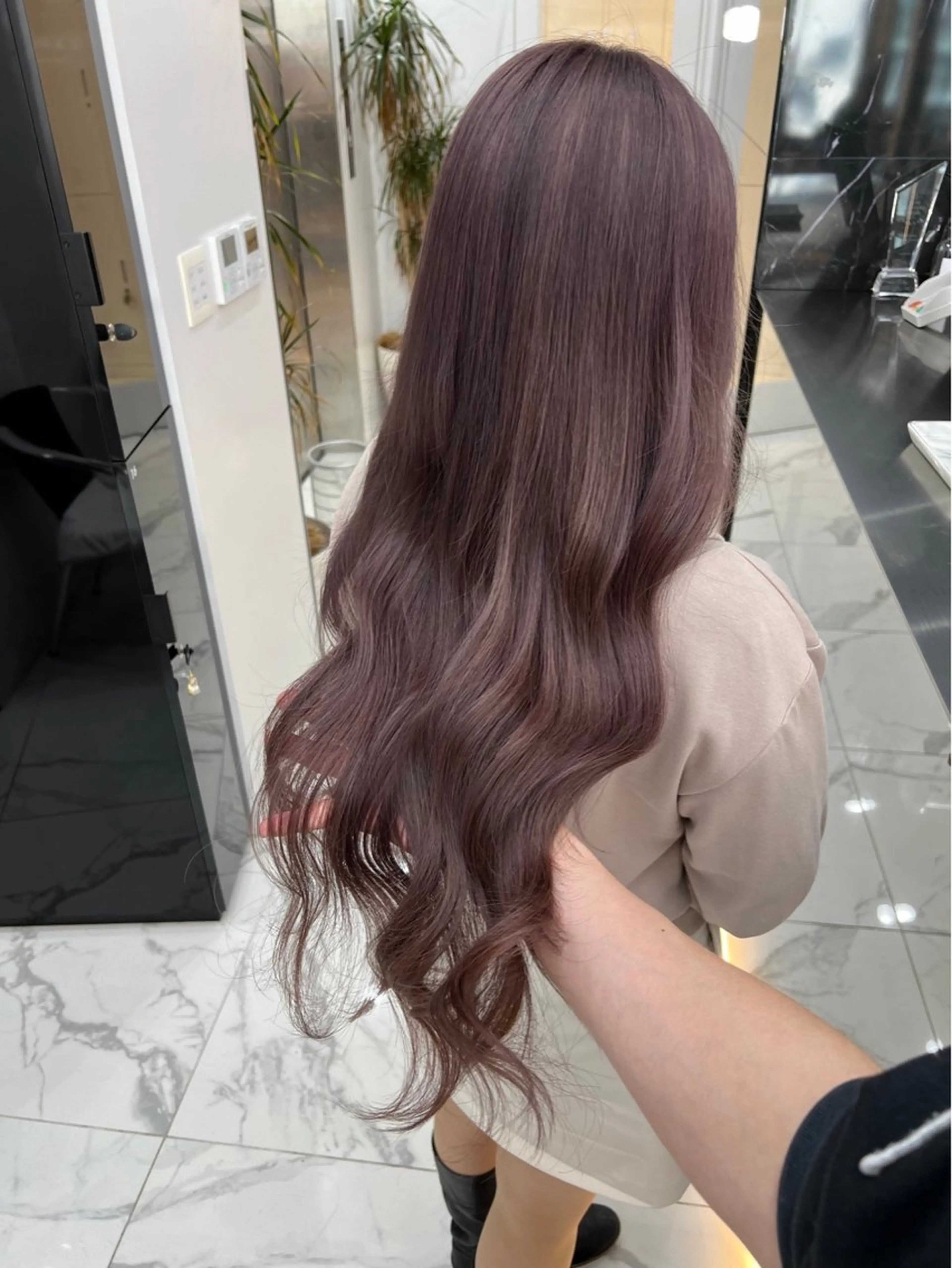 ロング カラー ヘアカラー lapis マリナのヘアスタイル