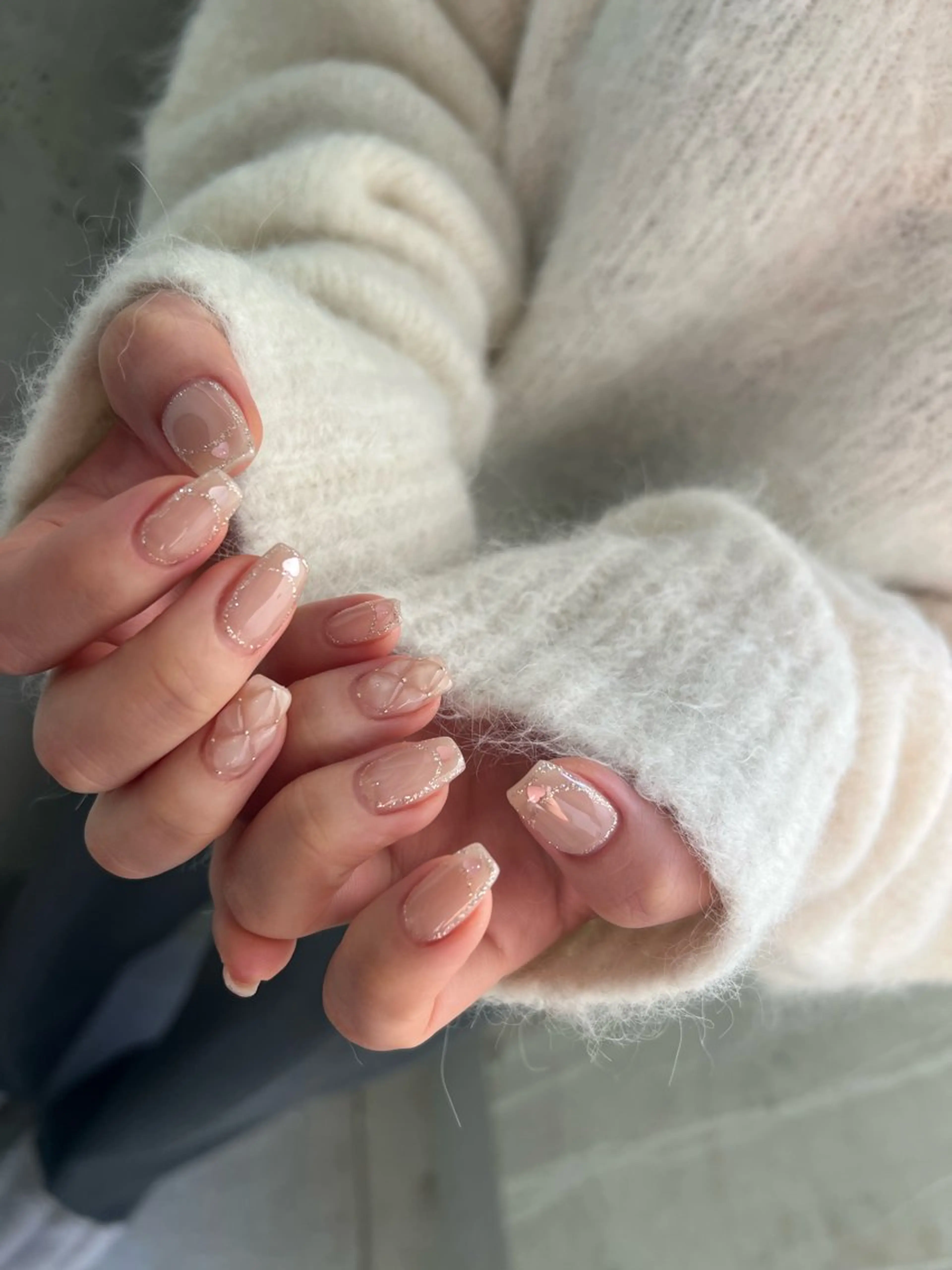 ネイル ハート 持ち込み ニュアンスネイル ハンドネイル ハンドケア Charme. NOBUKOのネイルデザイン