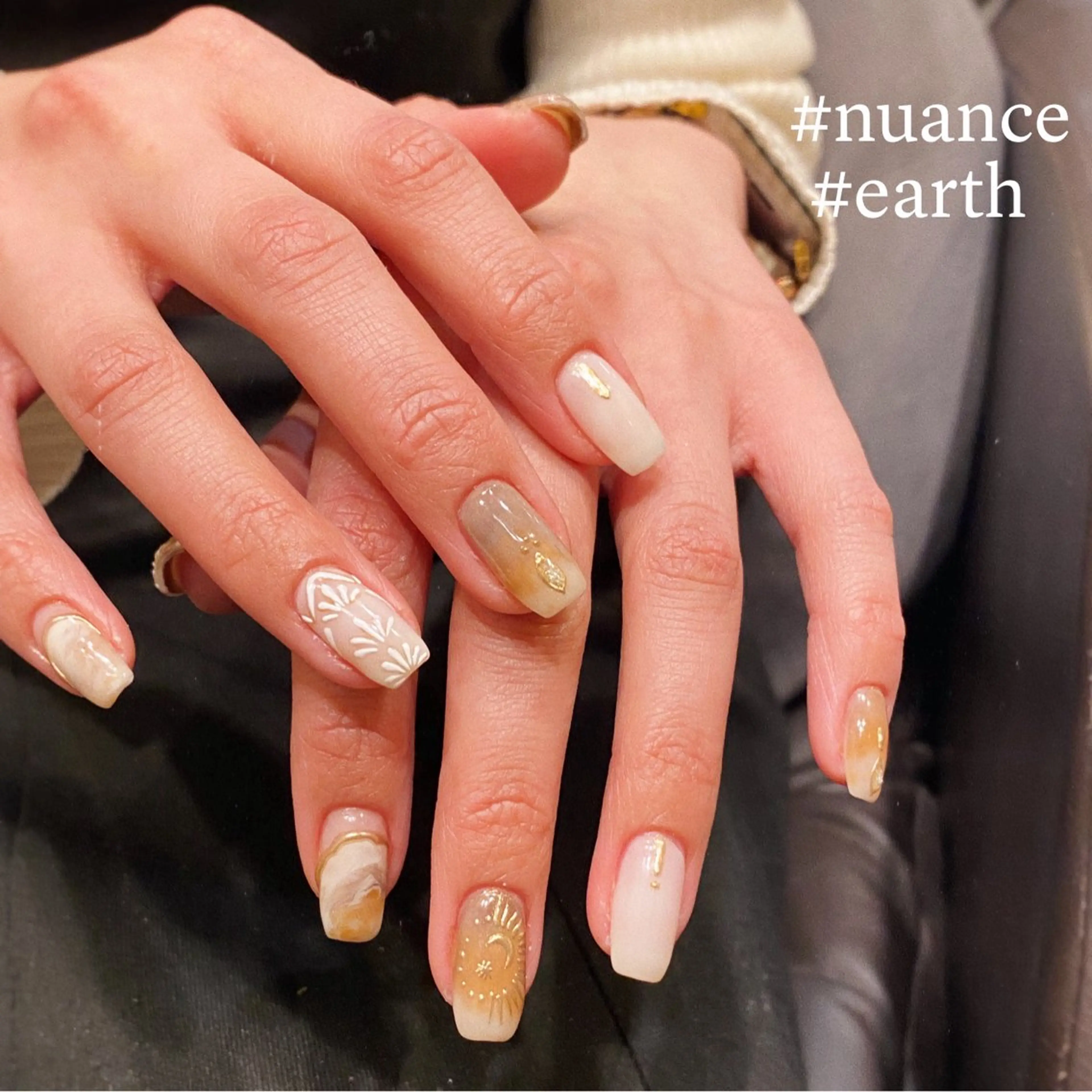 ネイル EARTH coiffure beaute 東松山店所属・町田 杏花のネイルデザイン