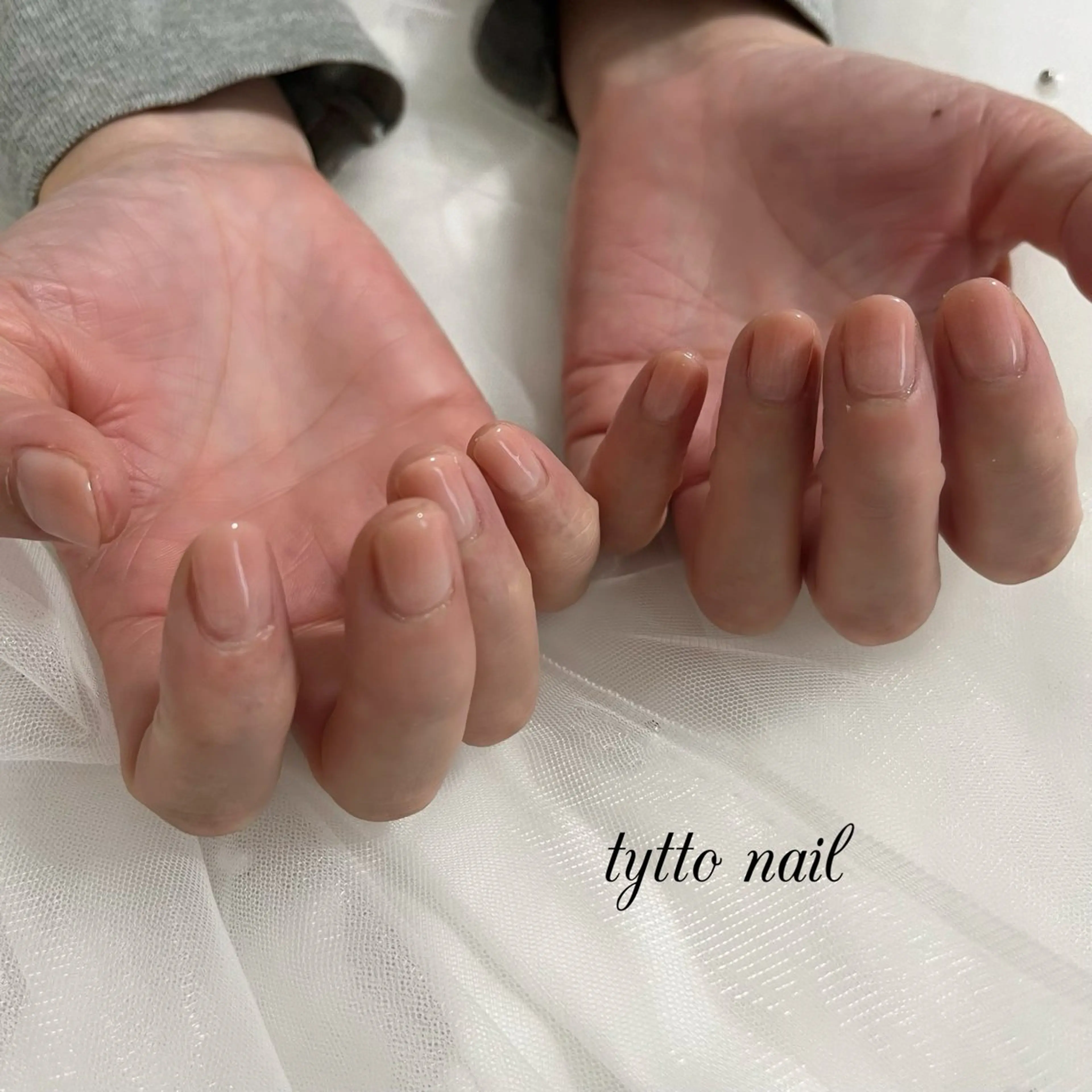 ネイル グラデーション オフィスネイル ワンカラーネイル ピンク シンプルネイル ハンドネイル tytto nail ❤︎‪‪eri‪‪のネイルデザイン