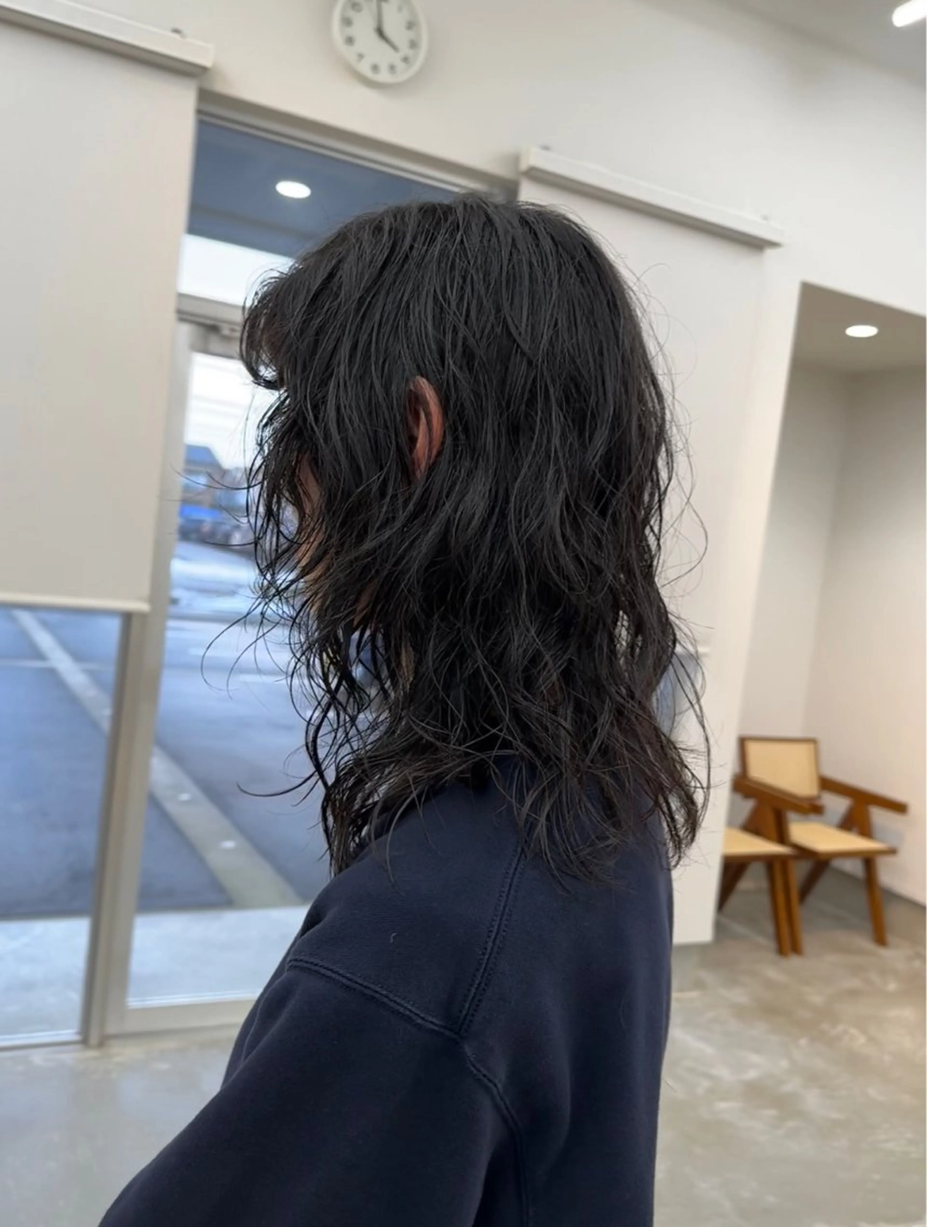 セミロング セミロングパーマ レイヤーカット カット パーマ トリートメント 舘谷 愛莉のヘアスタイル