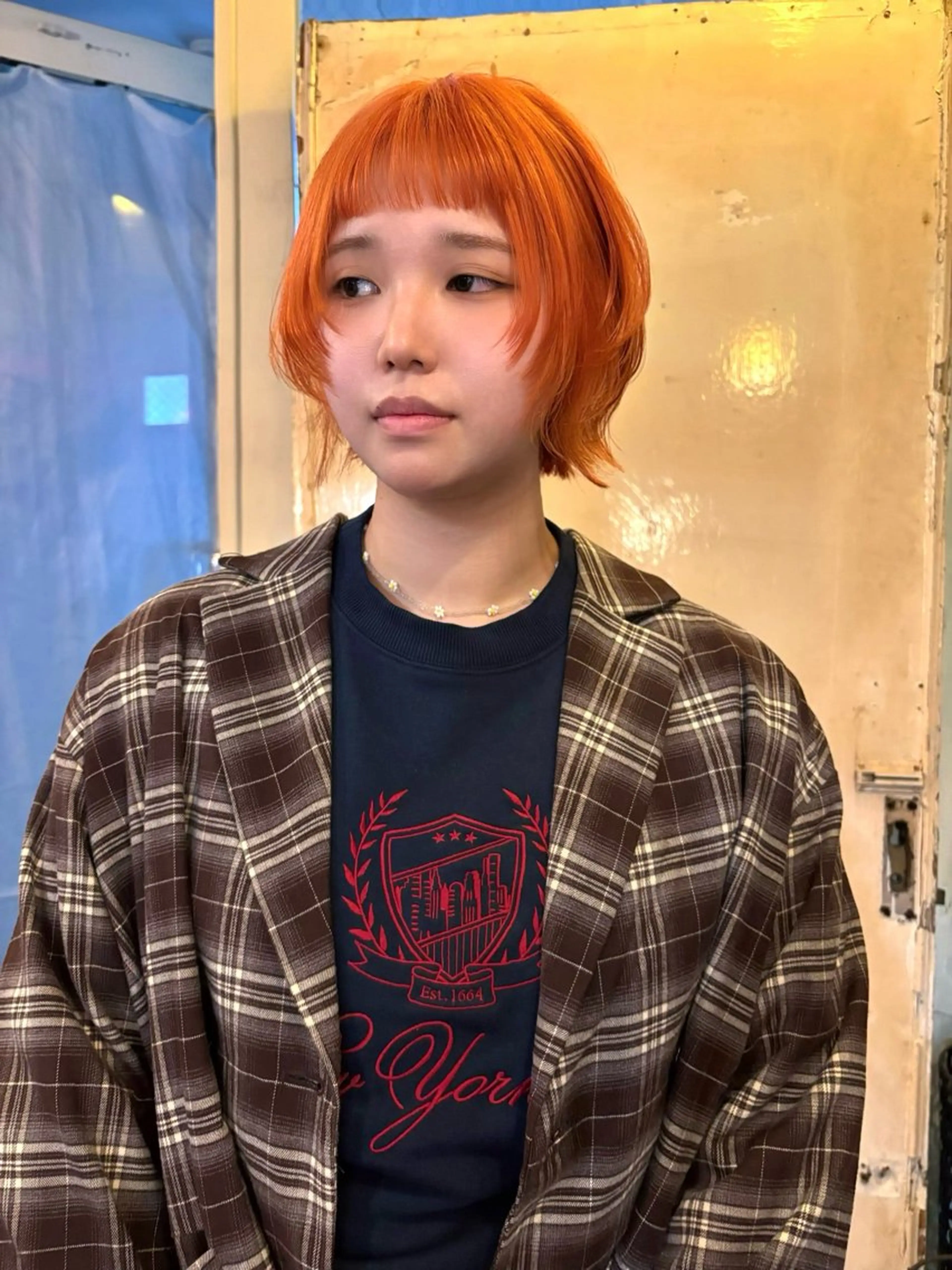ショート ボブ ウルフカット カット ヘアカラー sea's所属・平果帆/レイヤー /矢場町/ブリーチのヘアスタイル