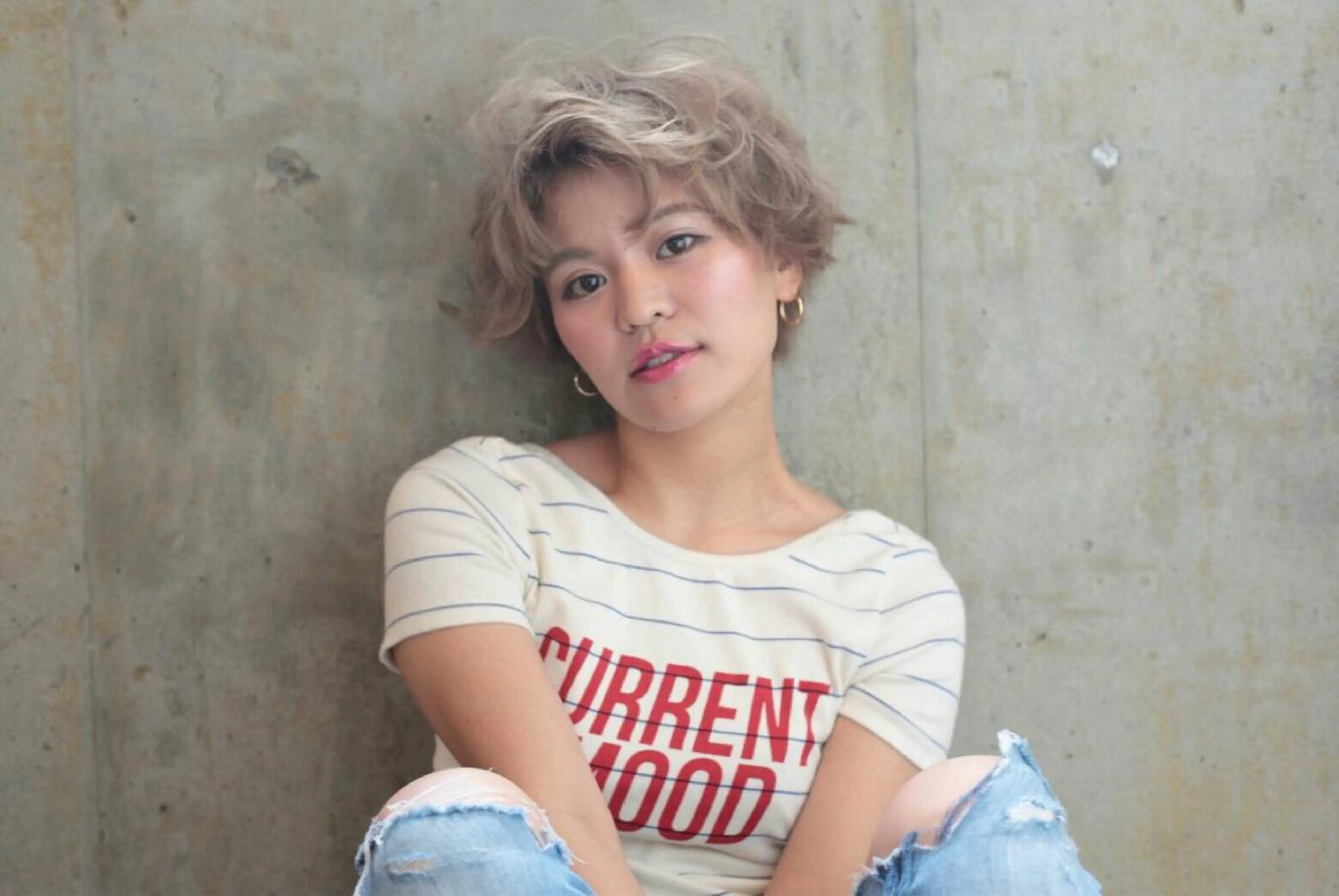 ショート ショートヘア ブリーチ無しカラー 👑店長　平松　由のヘアスタイル