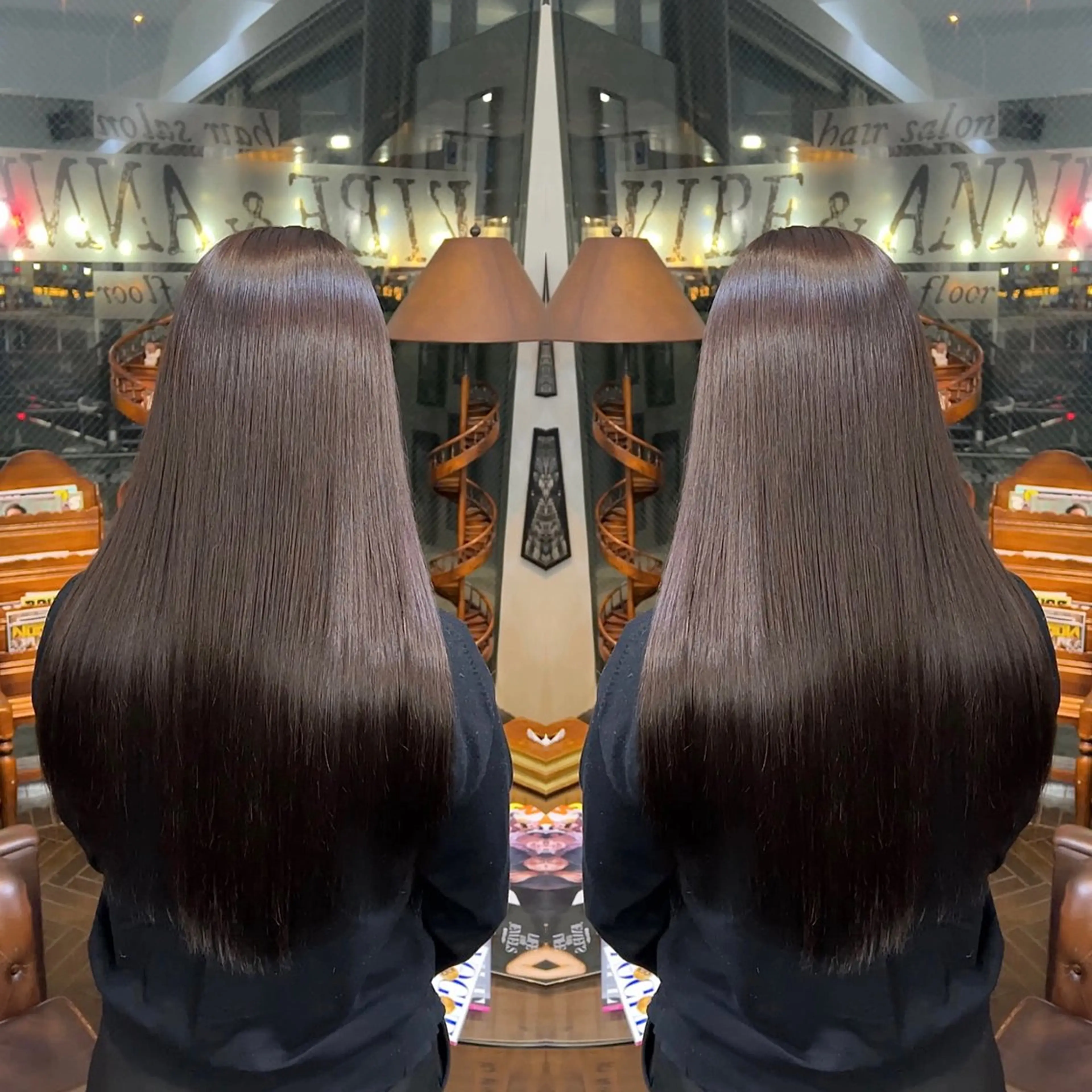 ロング カラー トリートメント レイヤー/ボブ/ ミニボブ/AOIのヘアスタイル