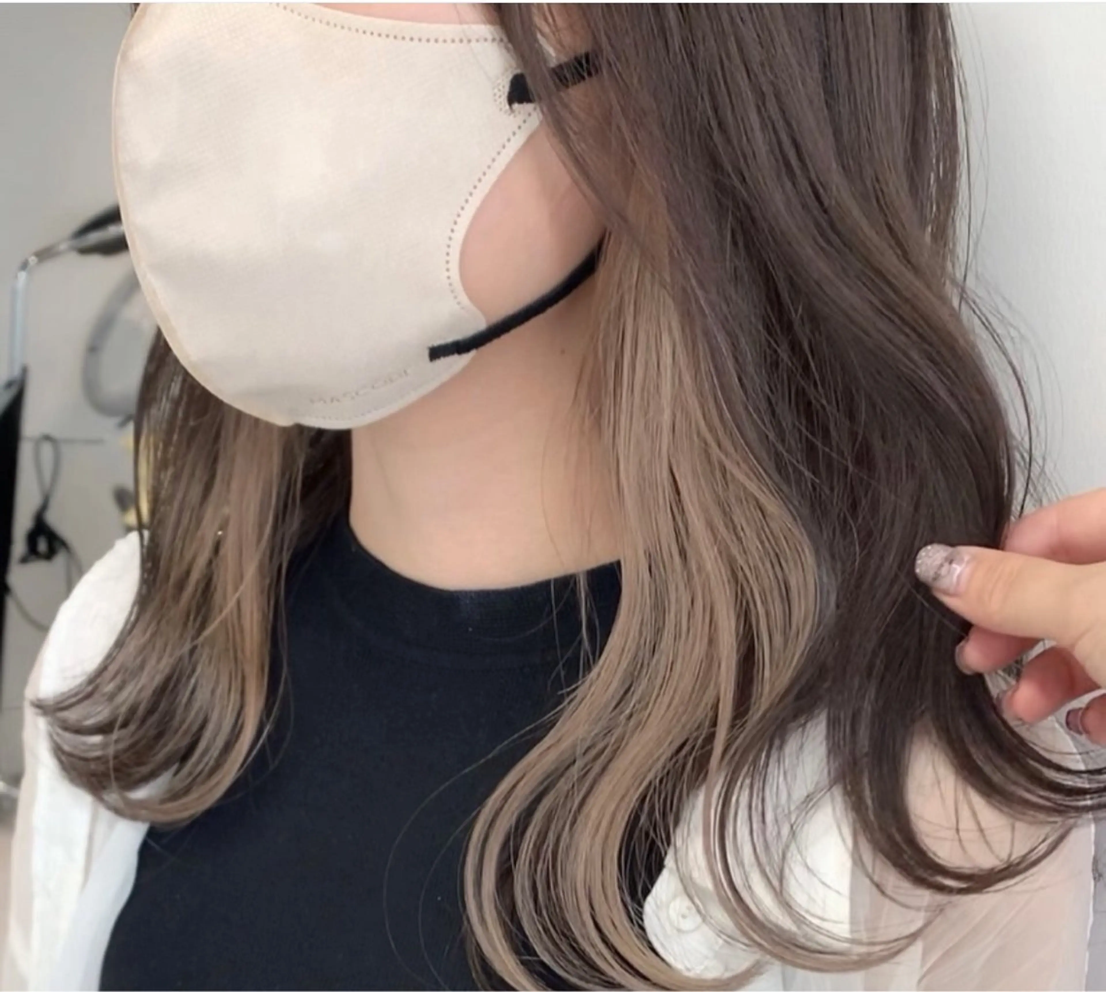 ミディアム 𝗕𝗼𝗻𝗵𝗲𝘂𝗿西梅田所属・ノンダメージ® 稲垣  いおりのヘアスタイル