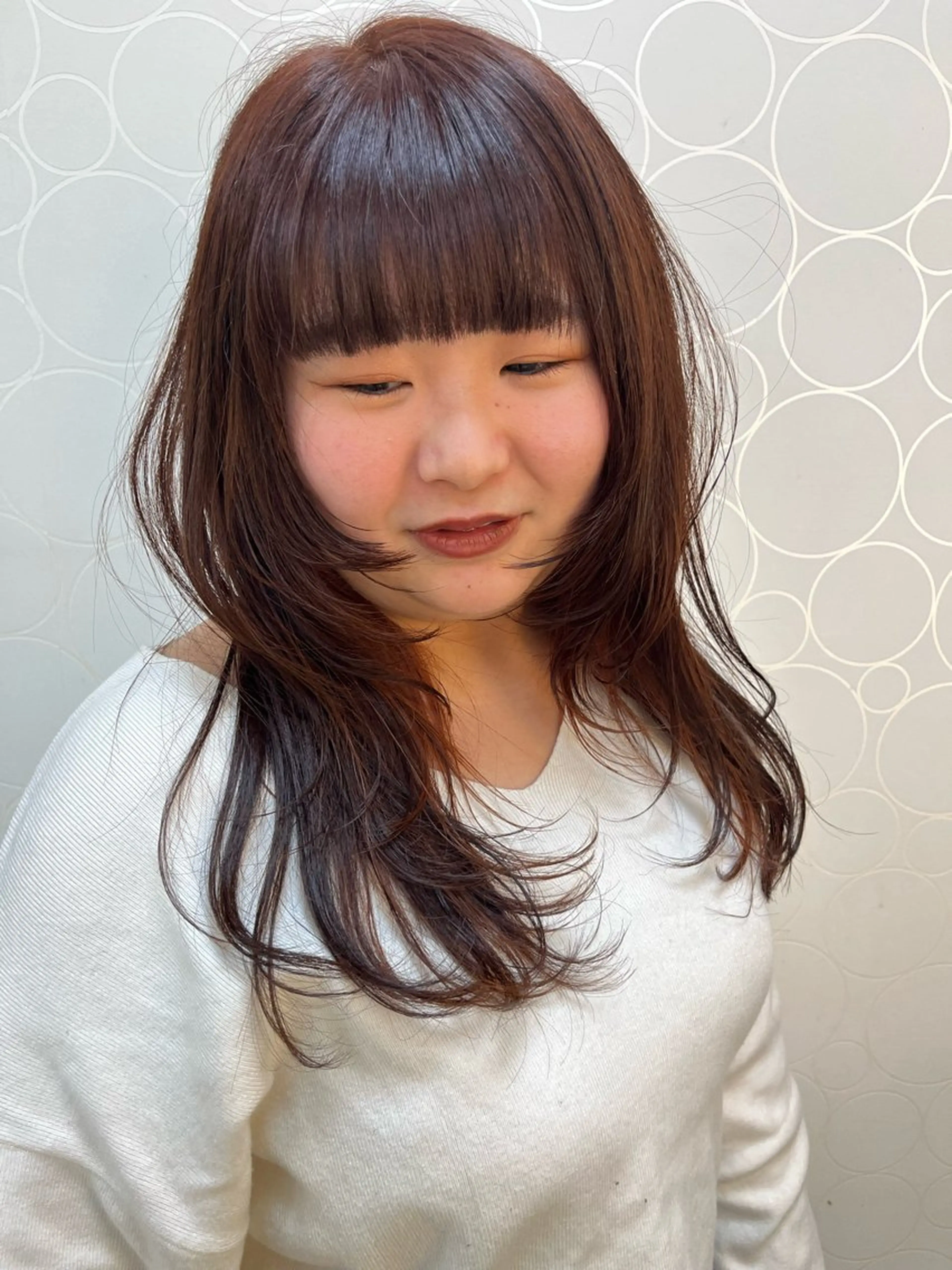 セミロング カット ヘアカラー トリートメント number_mai 🪽のヘアスタイル