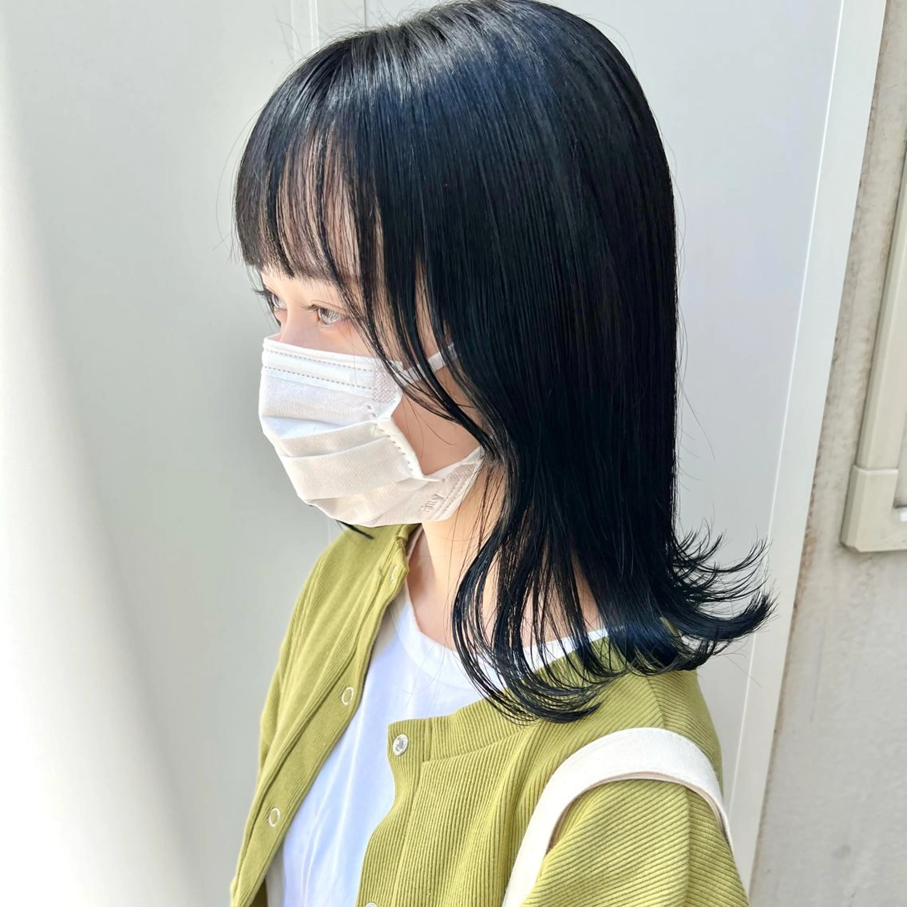 ミディアム カラー 黒髪 顔周りカット レイヤーカット GrandStory SHIBUYA所属・卒業式お呼ばれ🕊️ ヘアセット✴︎ミキのヘアスタイル