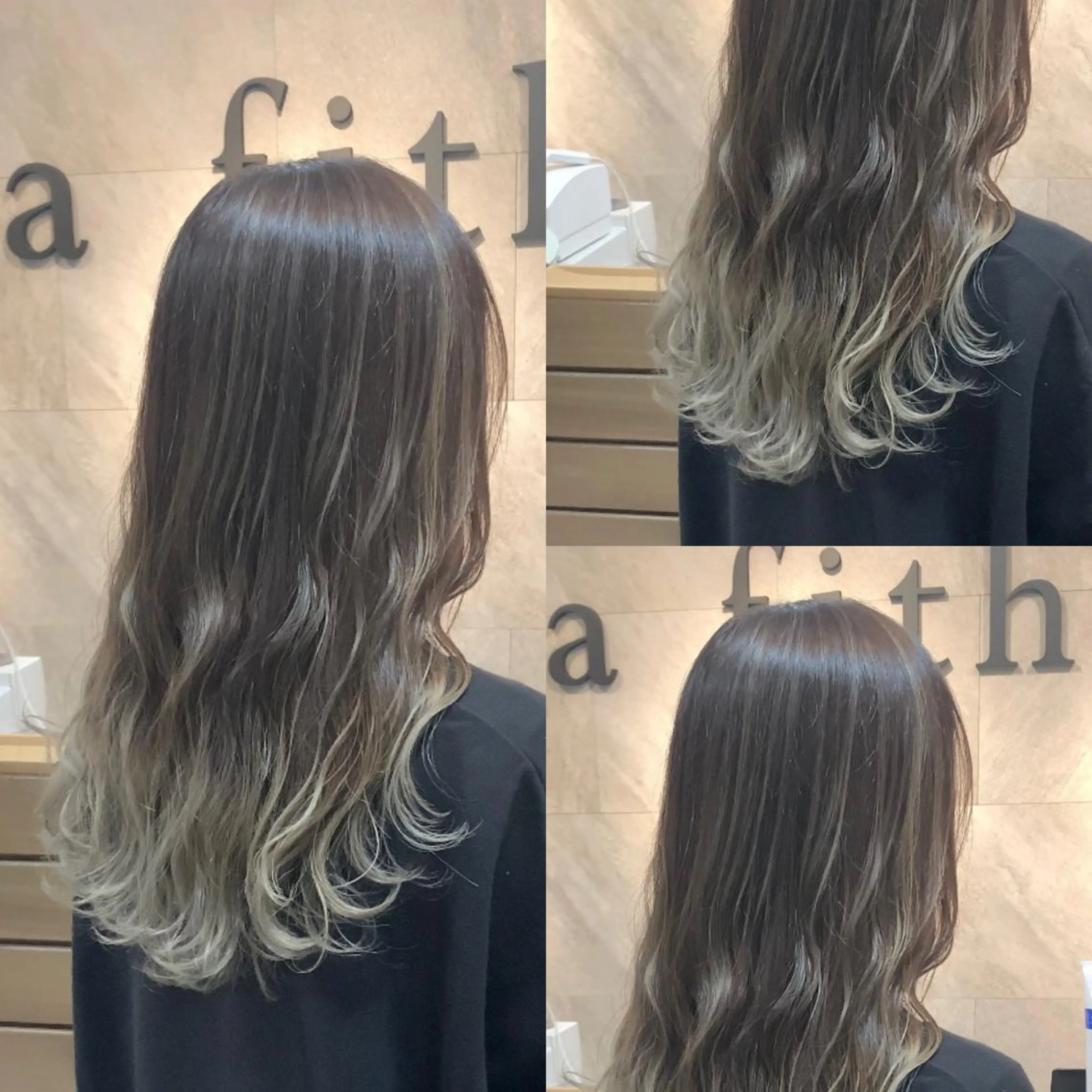 ロング カラー カット ヘアカラー トリートメント lafith hair leco所属・西金 徹のヘアスタイル