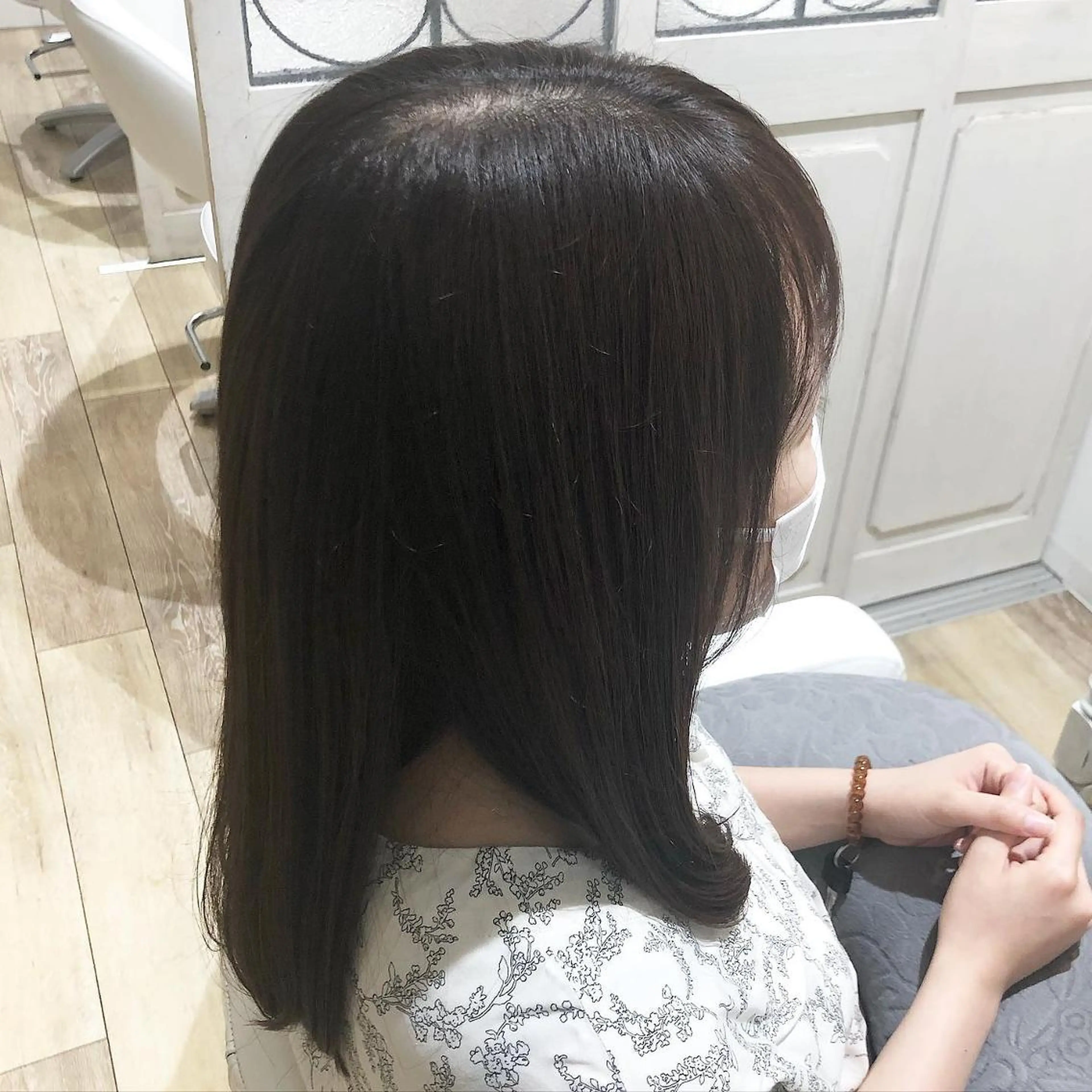 セミロング カラー ヘアアレンジ アッシュ ブラウンカラー ラベンダーカラー ✨🌿大人可愛い愛さ れhair🌿✨松本のヘアスタイル