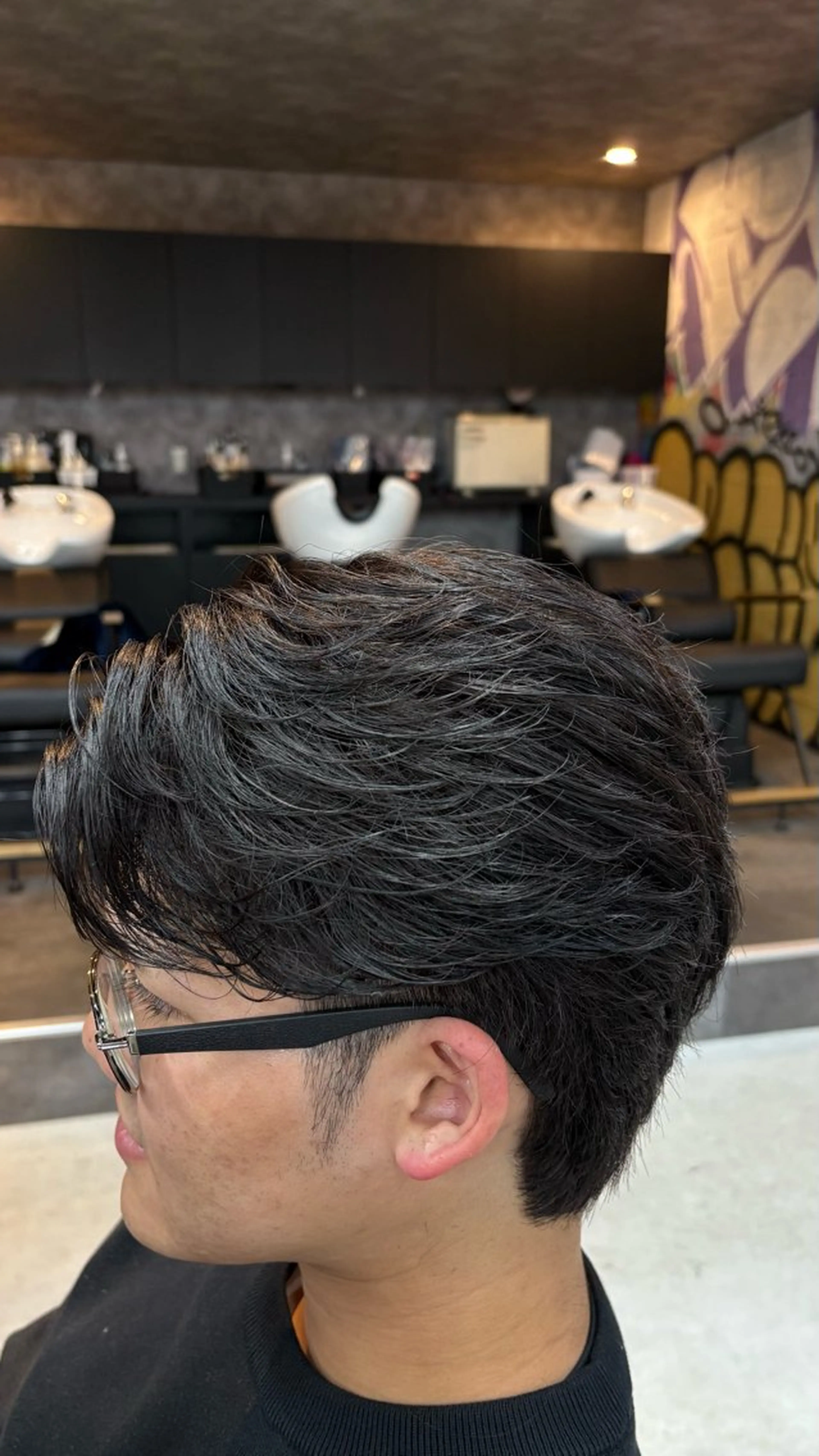 ショート カット パーマ 永倉 迅人 /メンズカットパーマのヘアスタイル