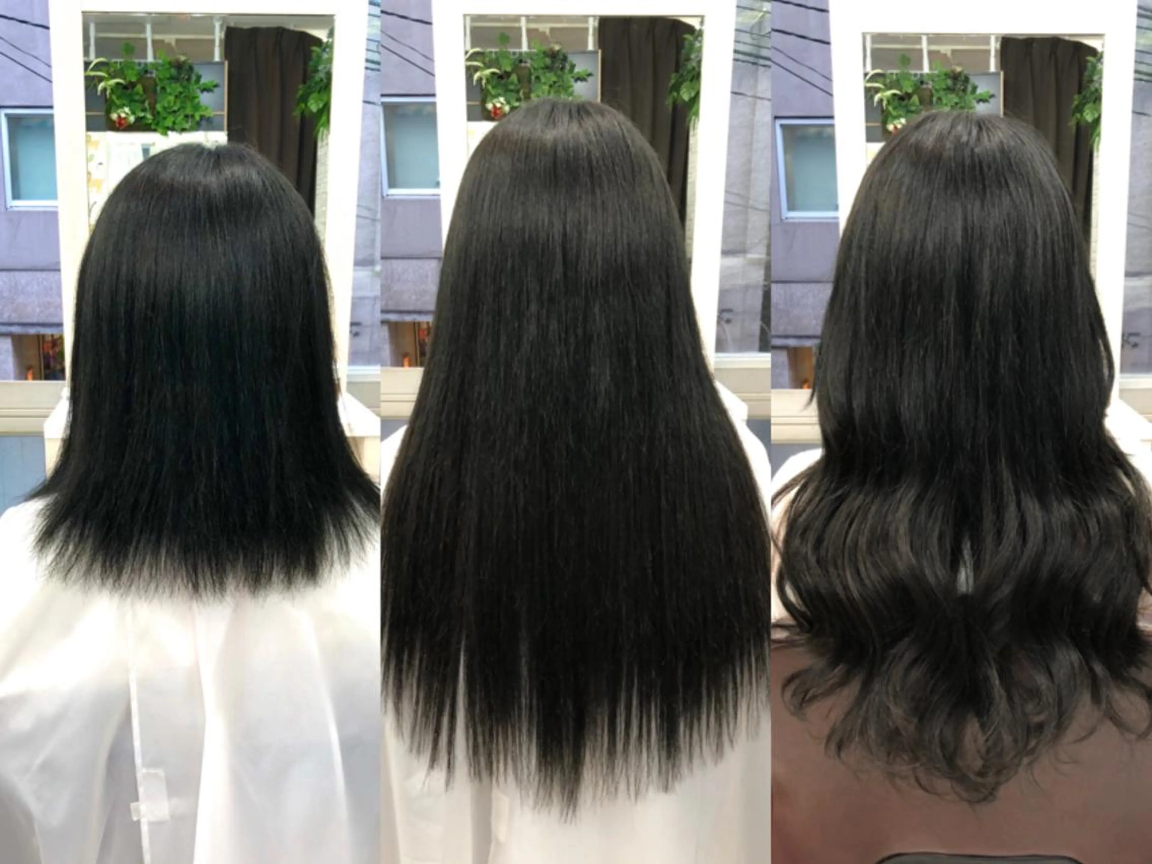 ロング カラー カット エクステ ヘアセット 韓国ヘア🤍髪質改善 🇰🇷AKANEのヘアスタイル