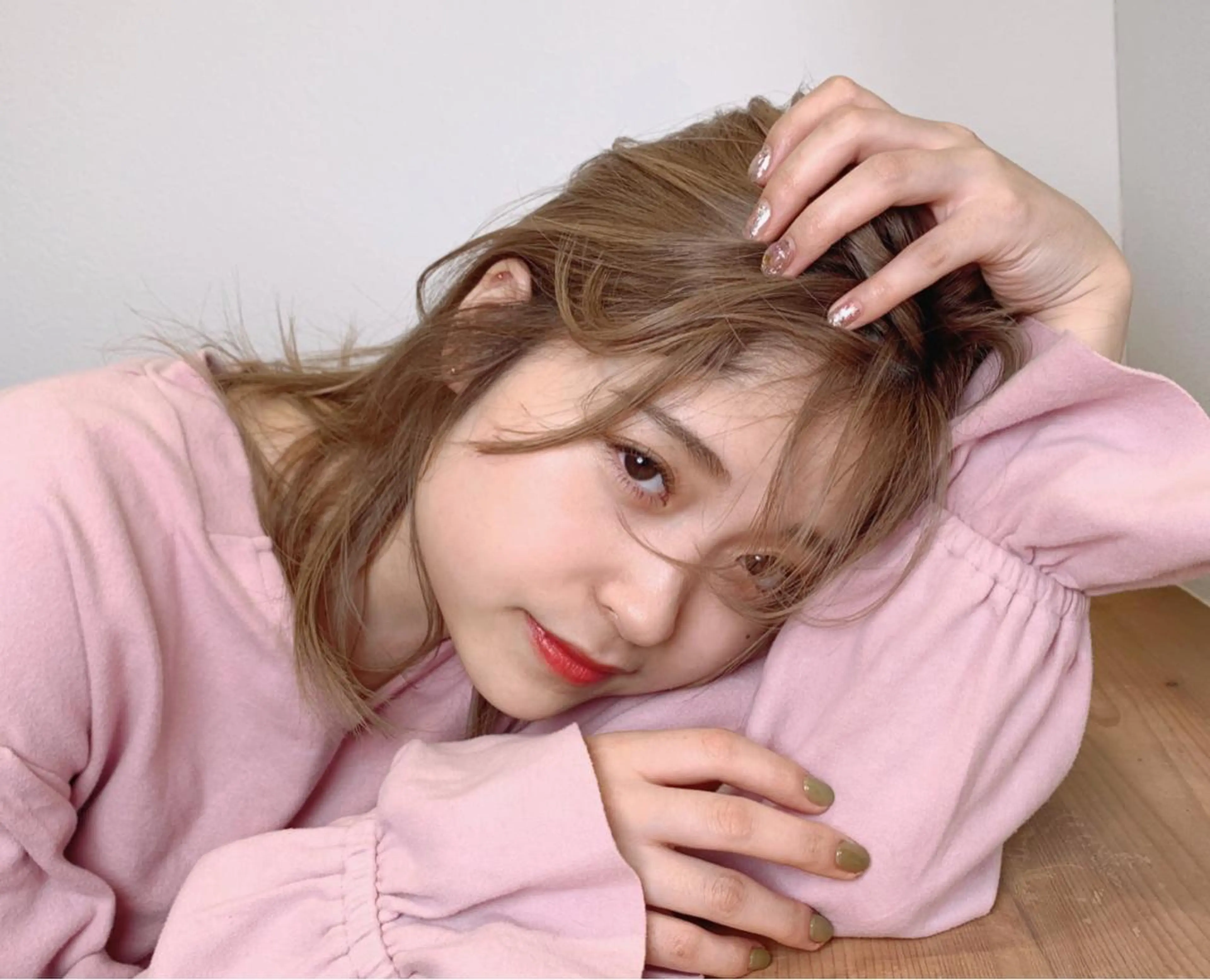 セミロング カラー ベージュカラー diarスタイリスト 山田のヘアスタイル